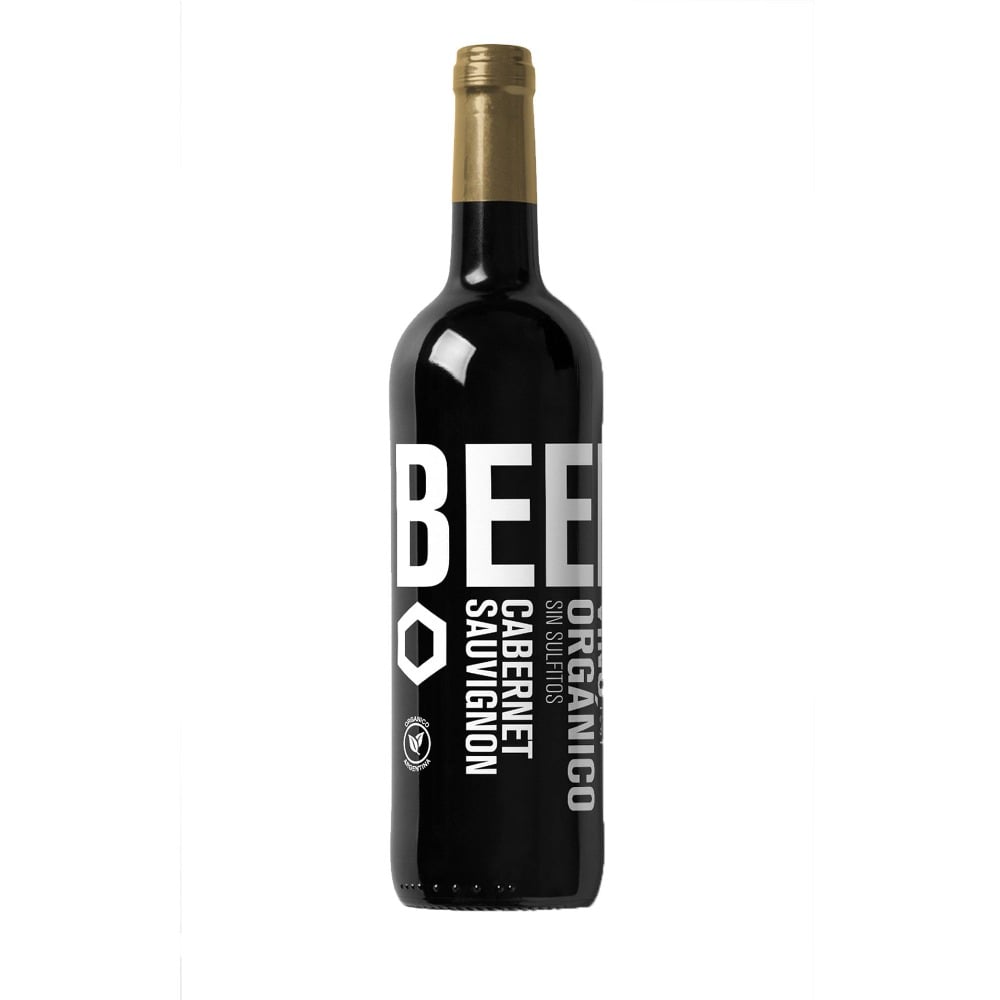 Vino tinto Cabernet Sauvignon orgánico Beepure 750 ml