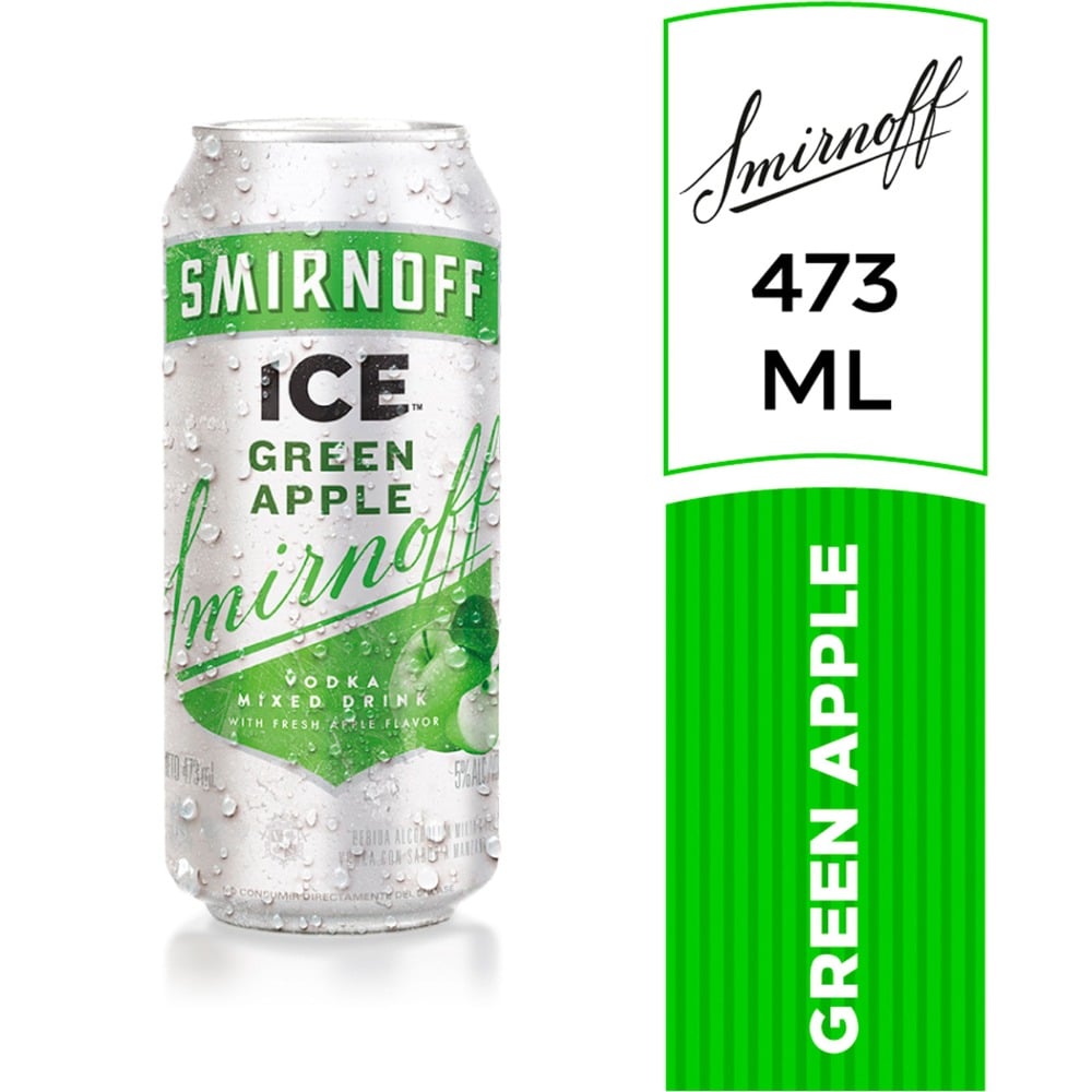 Aperitivo Smirnoff Ice Manzana Verde 473 Cc