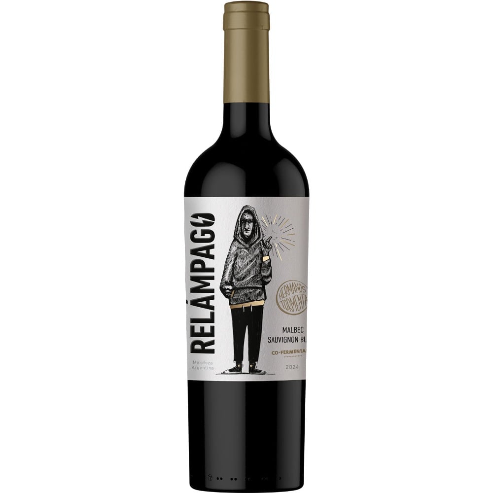 Vino tinto Malbec Sauvignon Blanc Hermanos Tormenta 750 ml