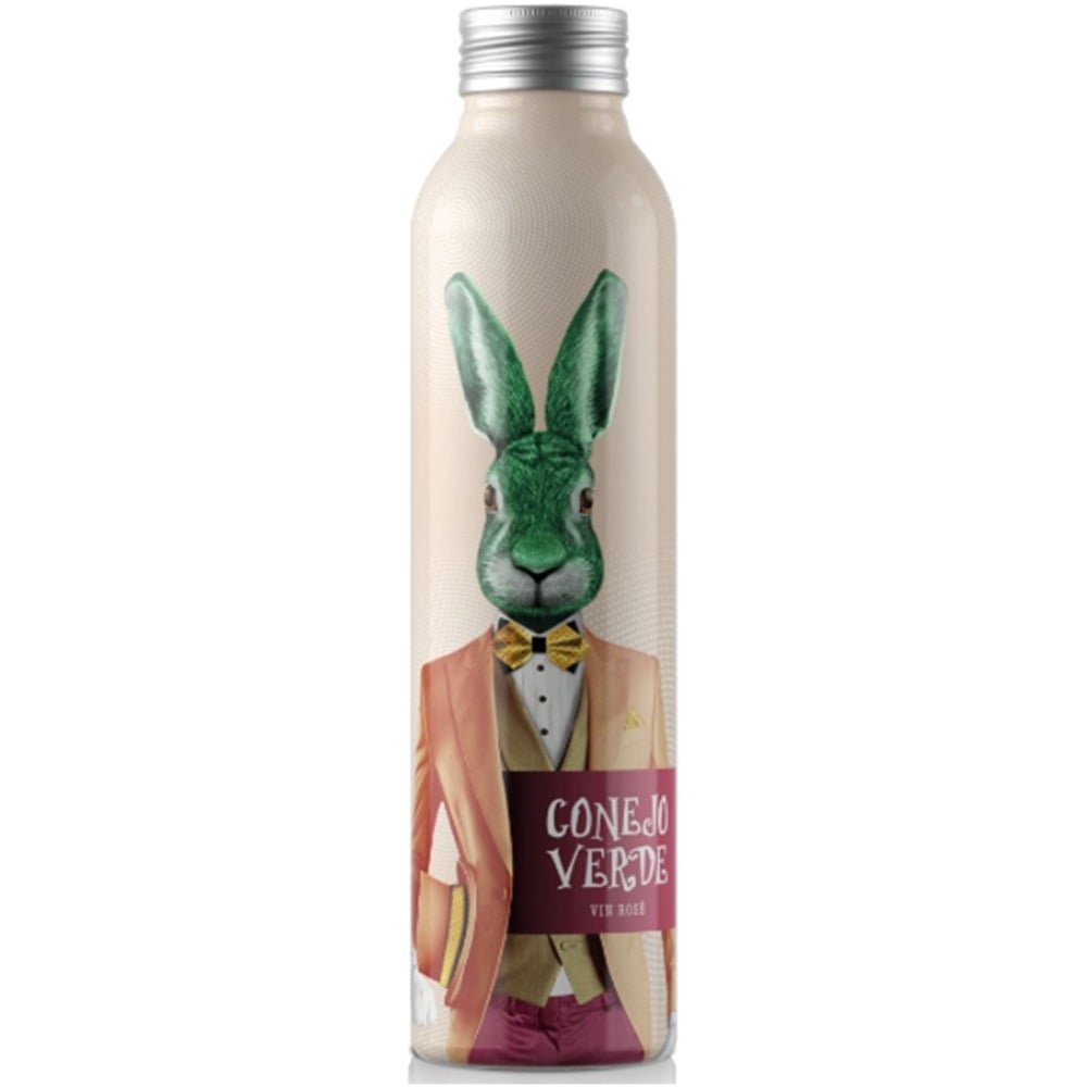 Vino Conejo Verde Rosé Botella De Aluminio 500cc