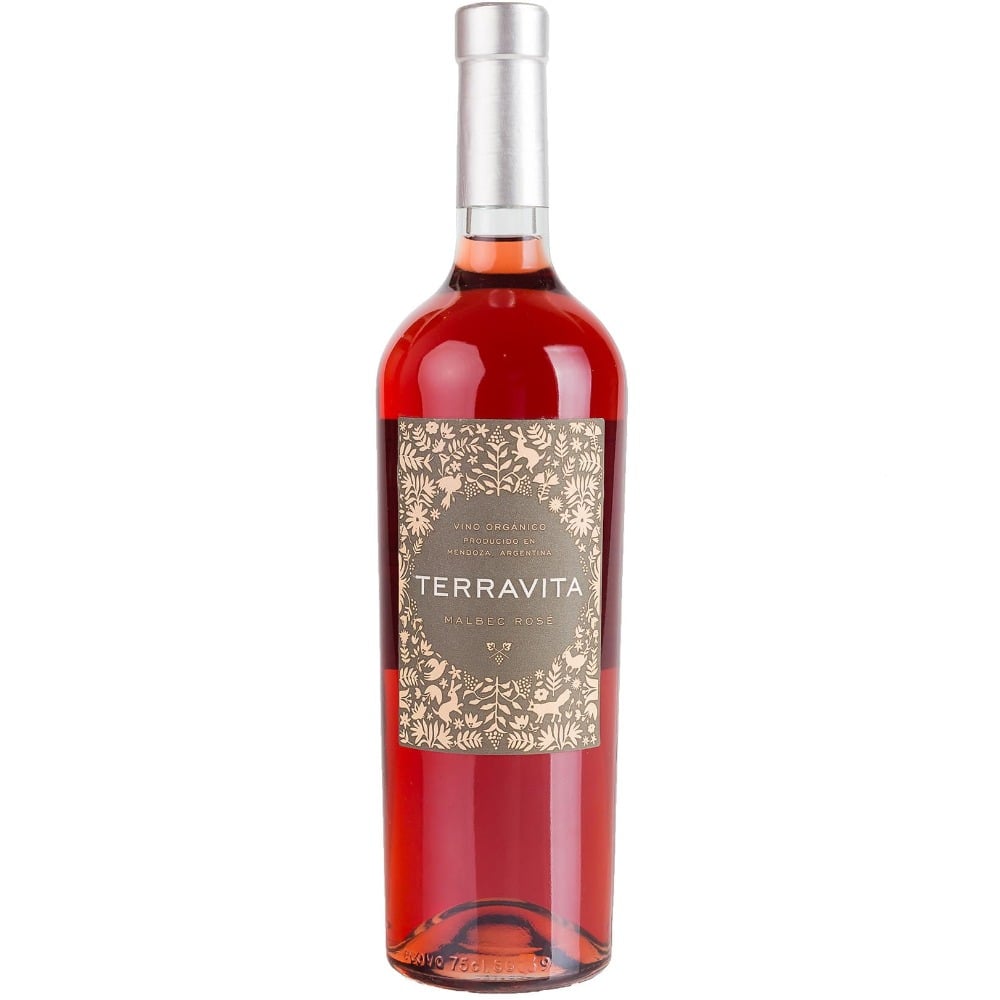 Vino rosado orgánico Malbec - Rosado Terravita 750 ml