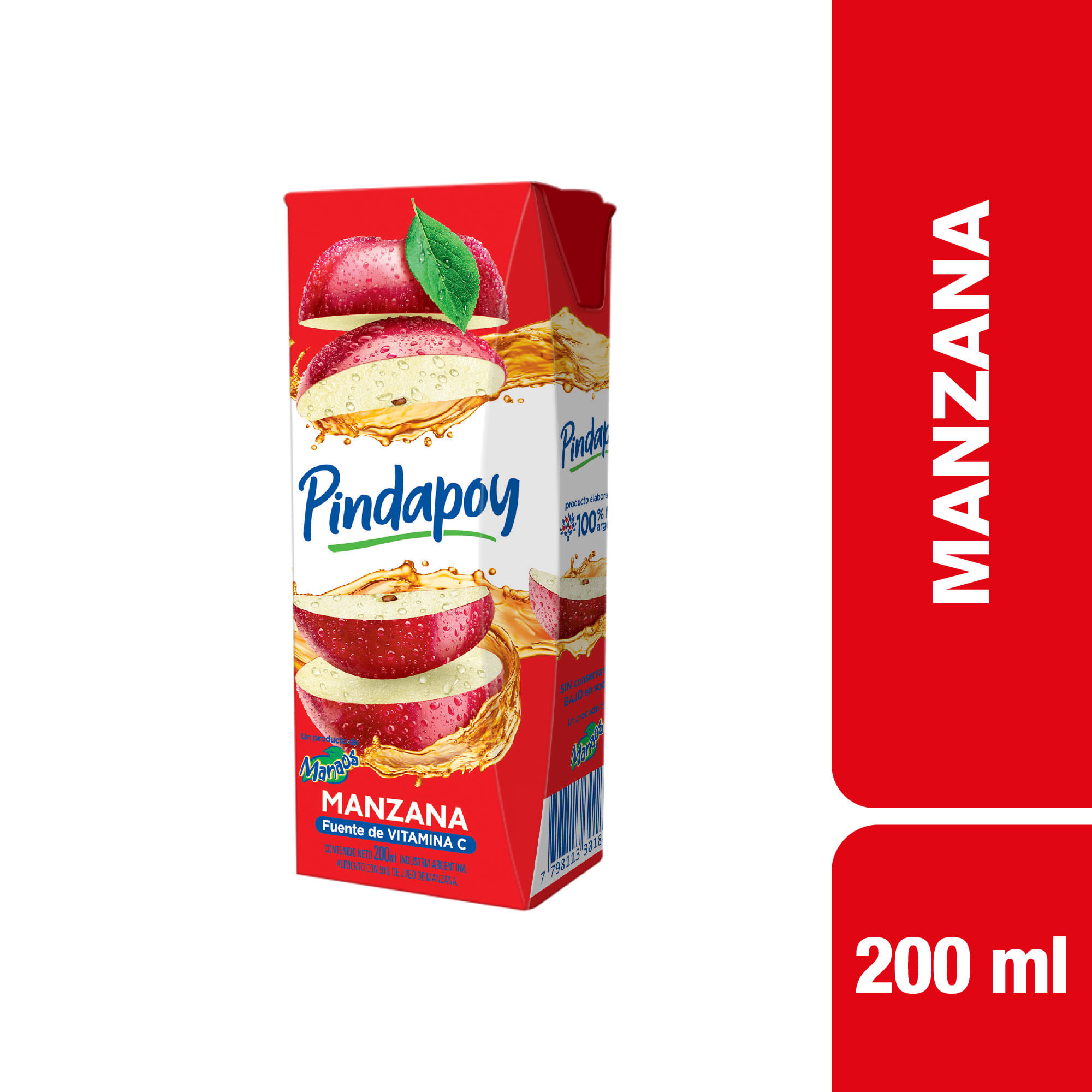 Jugo Pindapoy multifruta 200 cc.