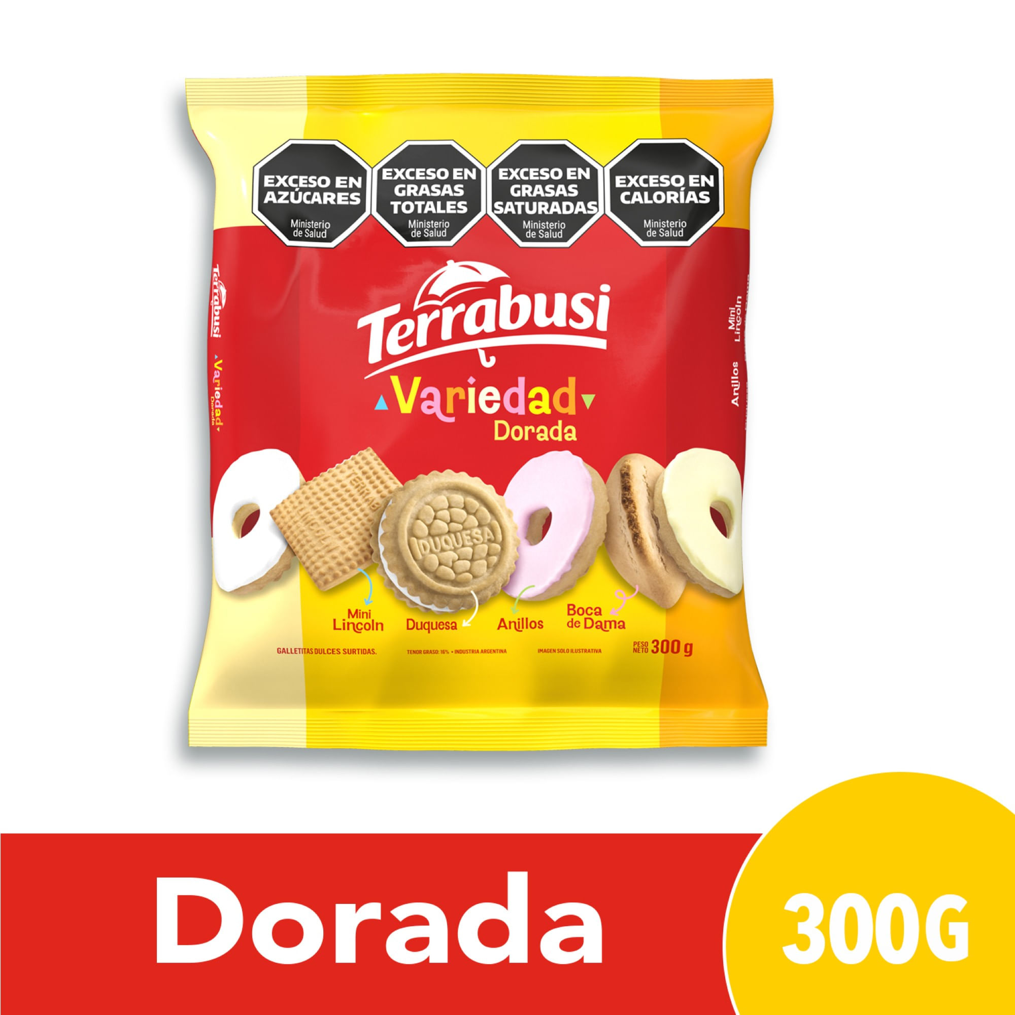 Galletitas Dulces Terrabusi Variedad Mix Vainilla 300 G