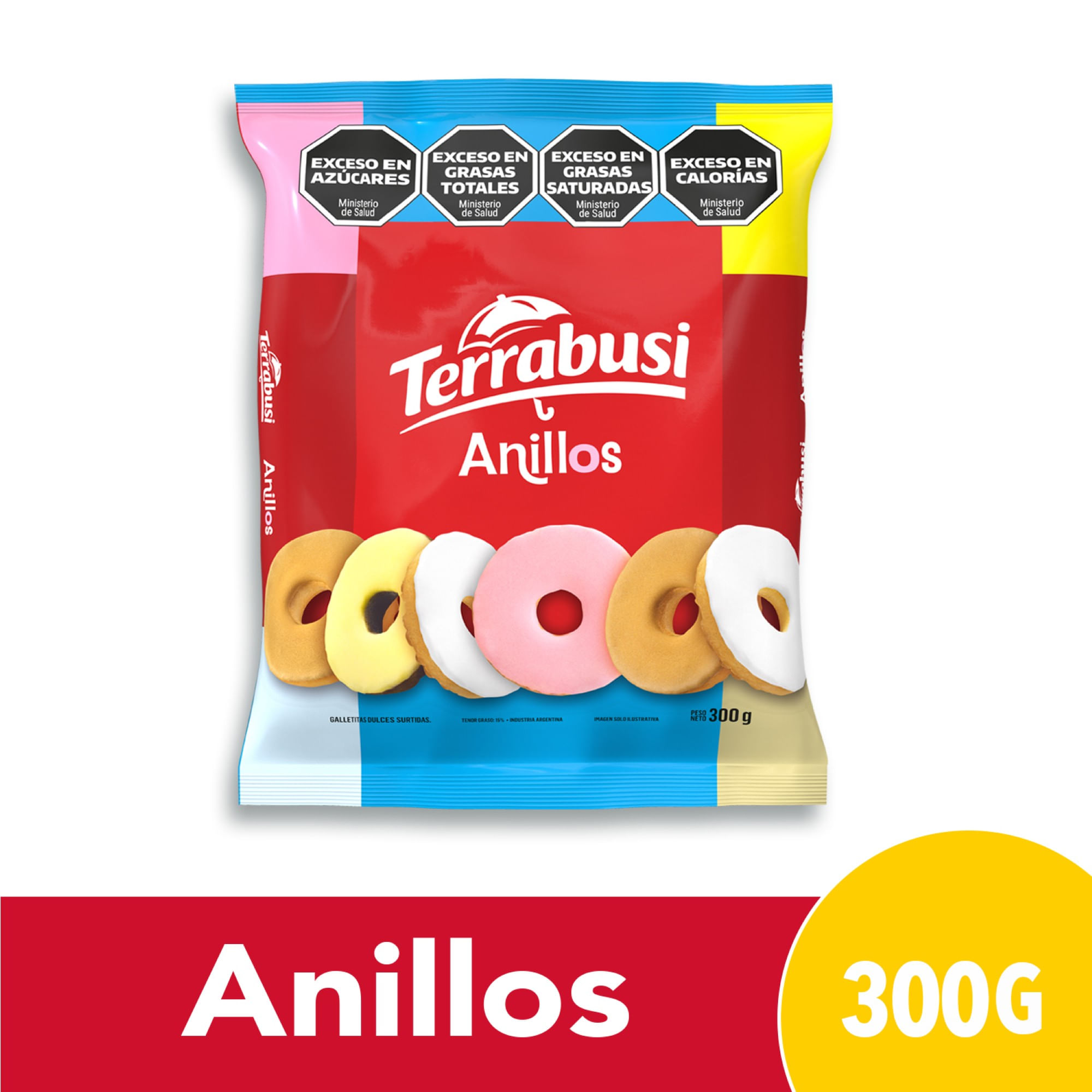 Galletitas dulces Anillitos Terrabusi 300 g.