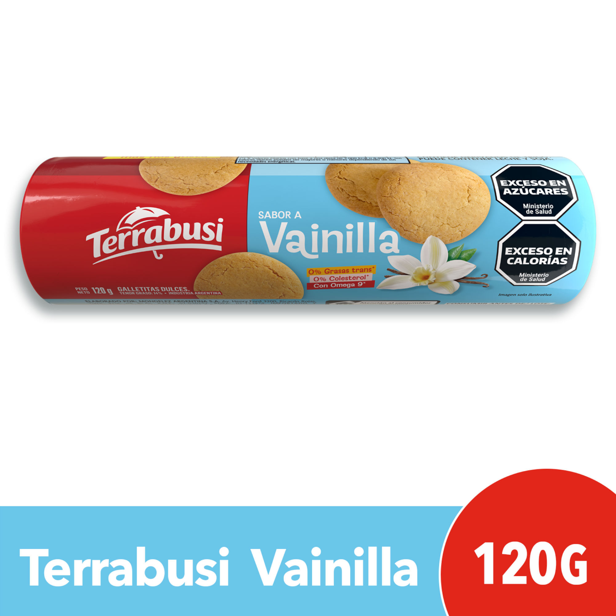 Galletitas dulces Terrabusi vainilla 120 grs