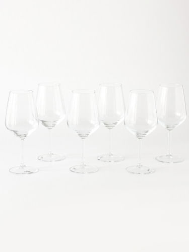 Set De 6 Copas De Vino Effect 490ml Transparente Blackly
