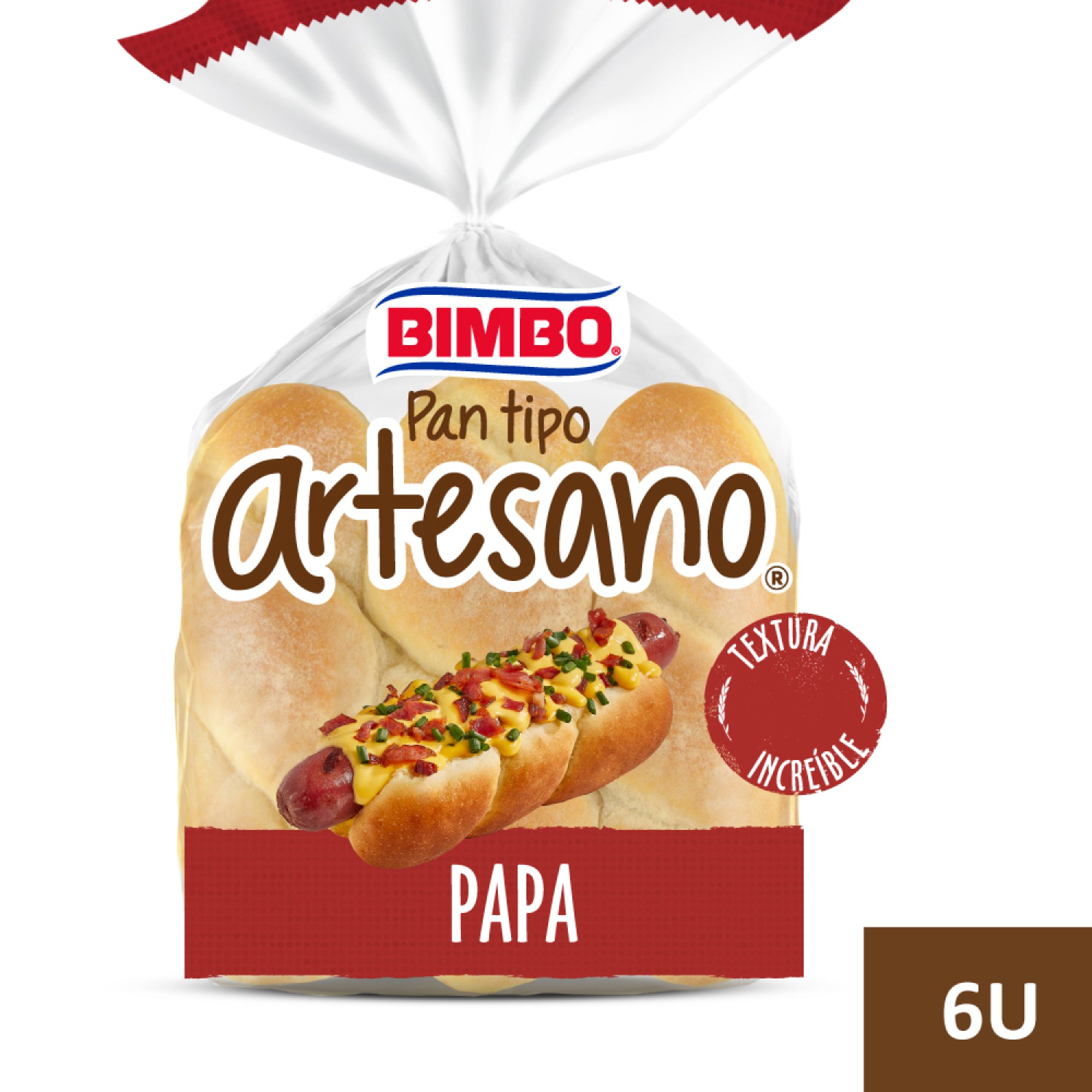 Pan De Pacho Bimbo Artesano Papa 240 G 6 U