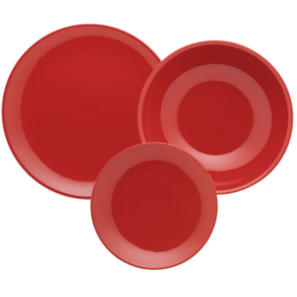 Set Vajilla x 12 Piezas Unni Red