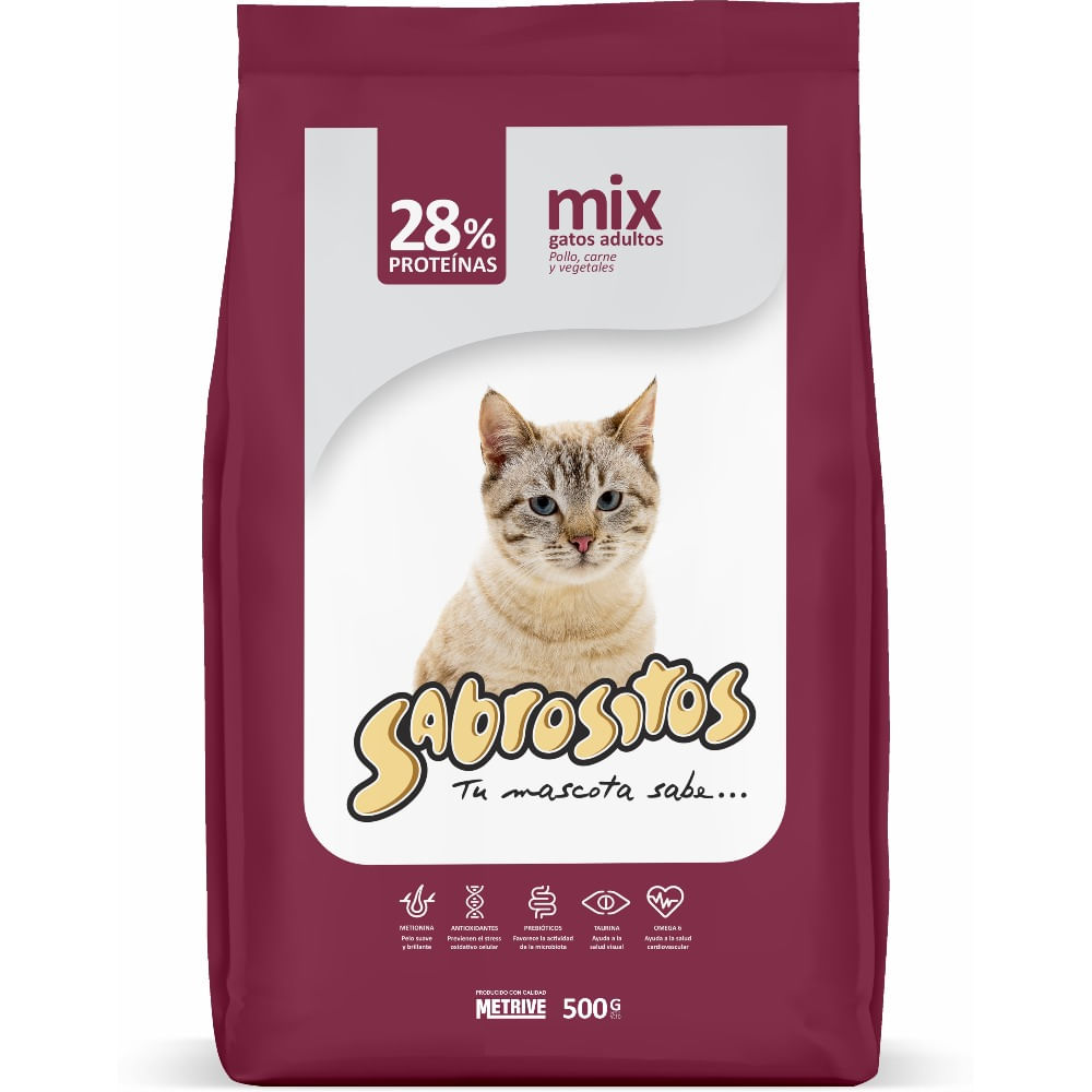 Alimento Para Gato Sabrositos Mix 500 G