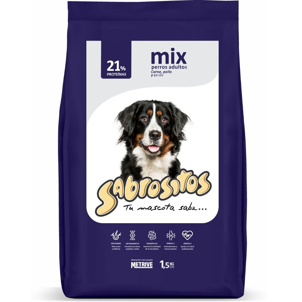 Alimento Para Perro Sabrositos Mix Carne 1,5 Kg