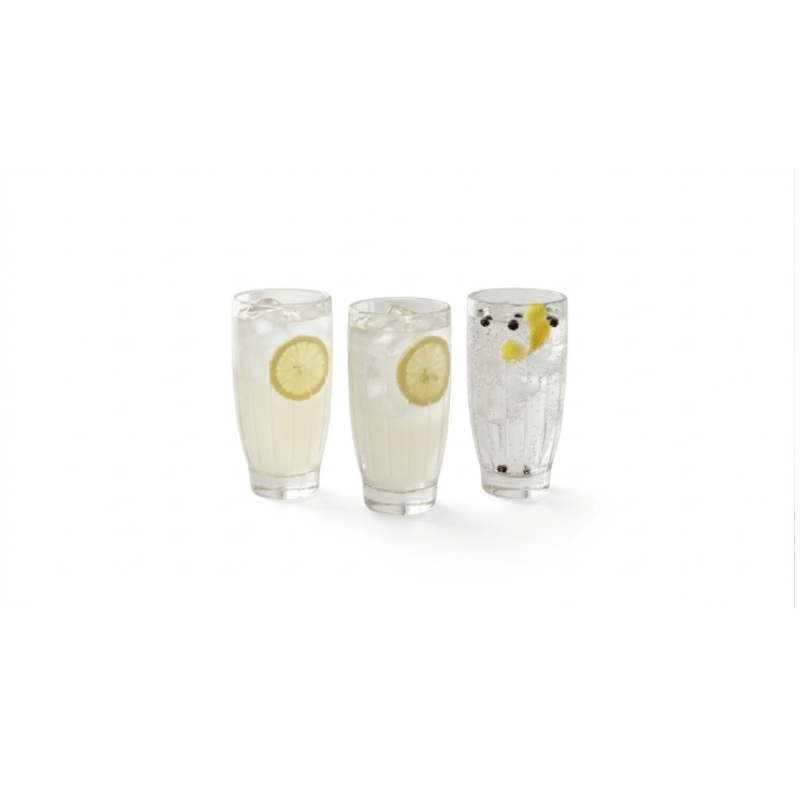 Set x 3 Vasos Copas Vidrio Amore 400 cc Facetado Pasabahce