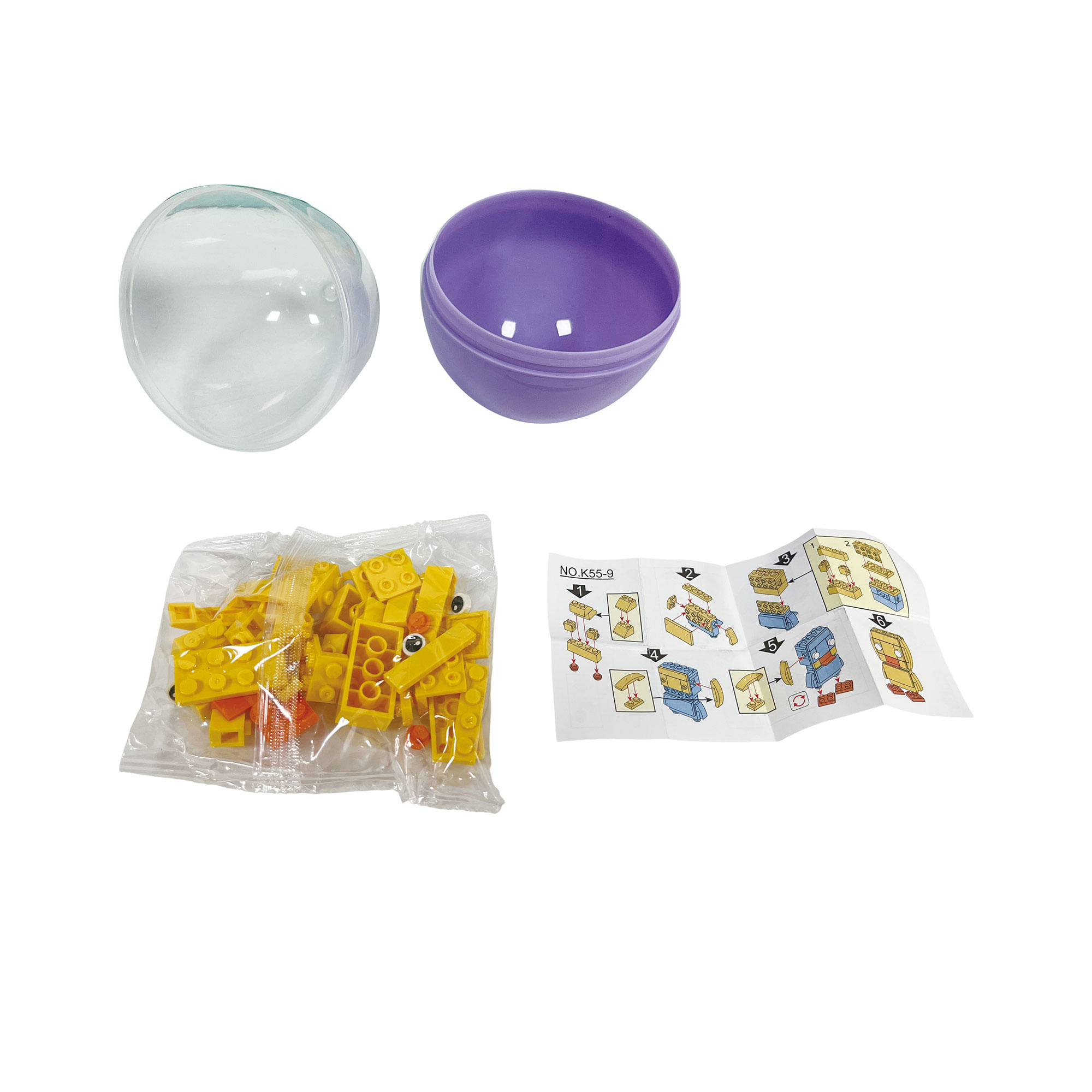 Huevos de pascuas sorpresa constucción