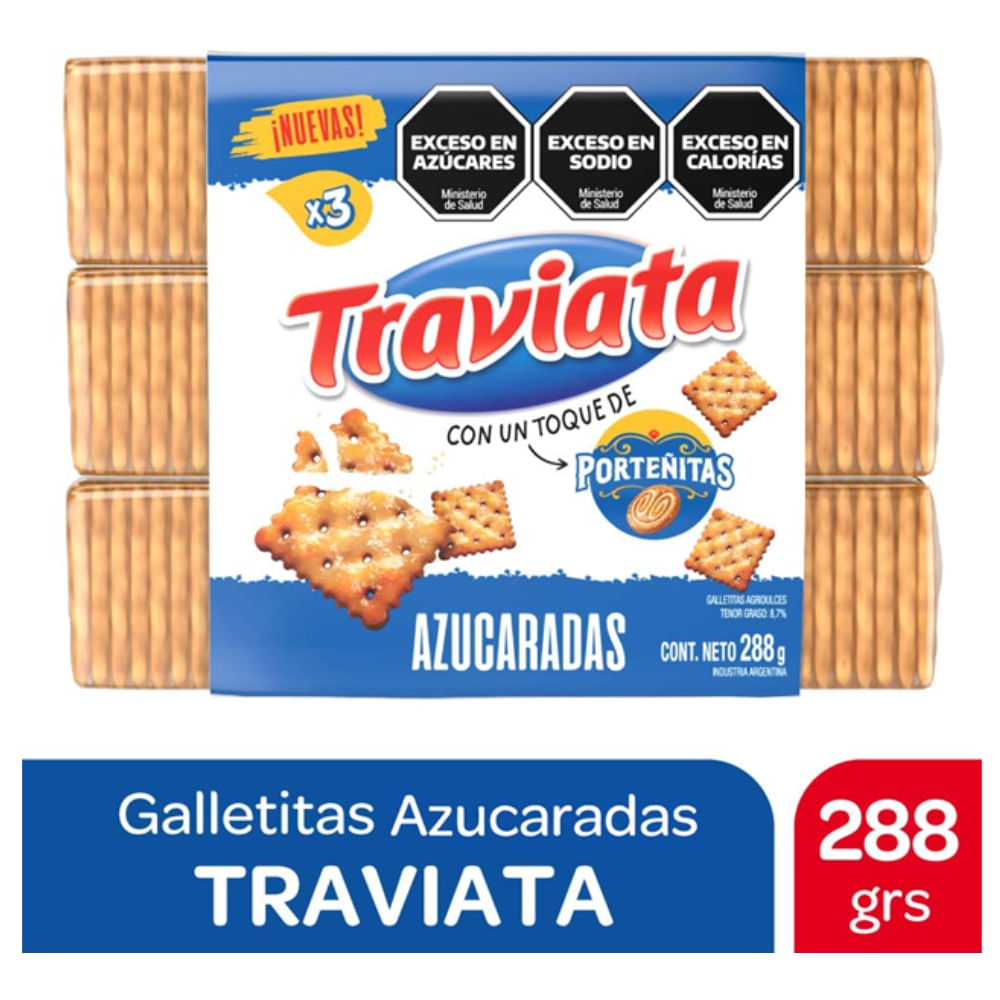 Galletitas Traviata Porteñitas 3 U 288 G