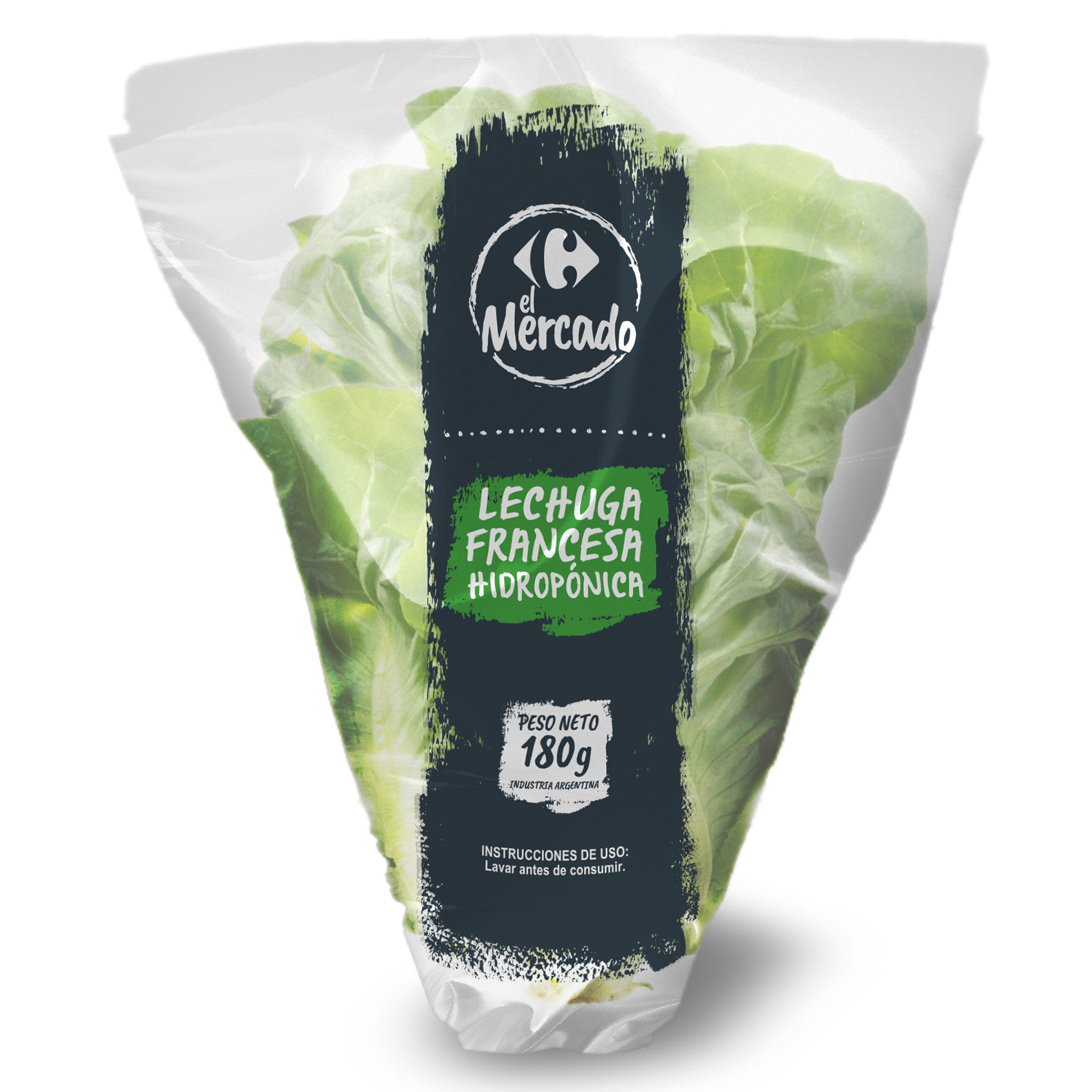 Lechuga francesa hidroponica El Mercado 180 grs