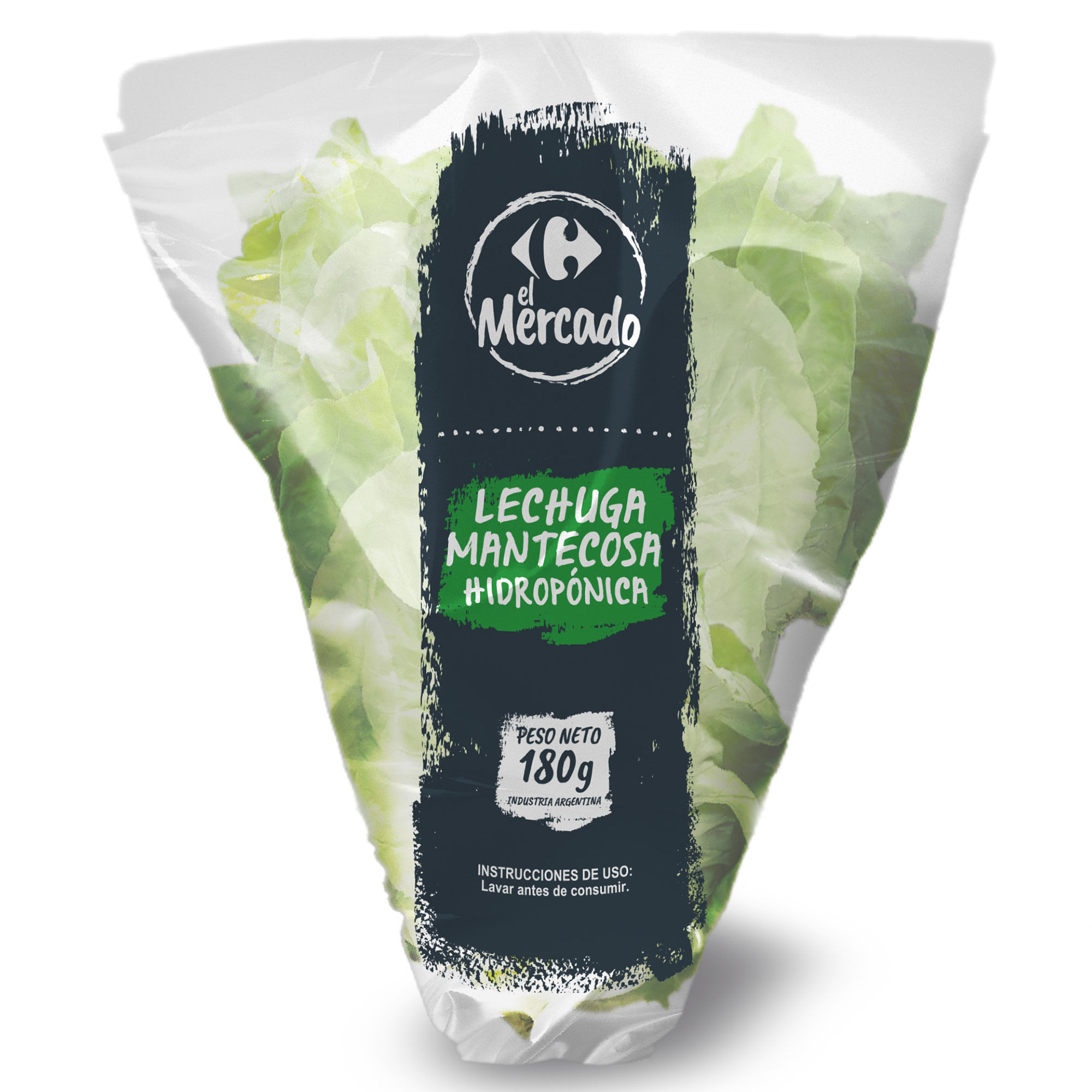 Lechuga mantecosa hidroponica El Mercado 180 grs