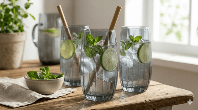 Set x 3 Vasos Copas Vidrio Color Gris Linka 500 ml Pasabahce