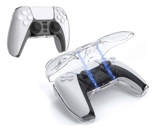 Funda Transparente Elite Para Control Compatible Con Ps5 Antigolpes Dehuka