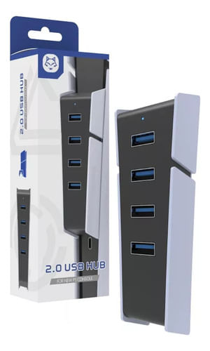 Hub Usb 2.0 Para Consola Compatible Con Ps5 Con 4 Puertos Dehuka