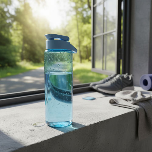 Botella De Agua Deportiva Dehuka Dakar 750ml Full Azul Vintage - Diseño Retro - Tapa A Rosca - Gran Capacidad
