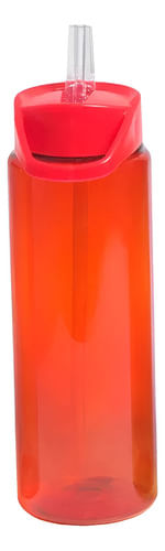 Botella De Agua Deportiva Dehuka 750ml Rojo - Color Sólido Brillante - Gran Capacidad - Ideal Deporte