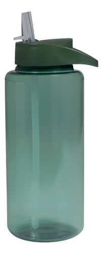 Botella De Agua Deportiva Dehuka Big 1100ml Verde - Gran Capacidad - Translúcida - Liviana Y Práctica