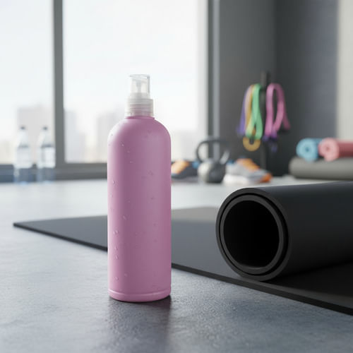 Botella De Agua Deportiva Dehuka Train 500ml Rosa - Pico Succión - Hidratación Rápida - Gym Y Running
