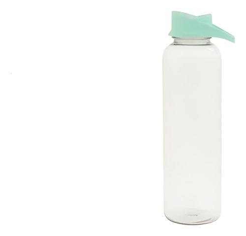 Botella De Agua Deportiva Dehuka Eco 600ml Verde Pastel - Tapa Rebatible - Recargable - Ligera Y Práctica