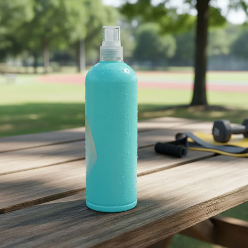 Botella De Agua Deportiva Dehuka Train 500ml Turquesa - Pico Succión - Hidratación Rápida - Gym Y Running
