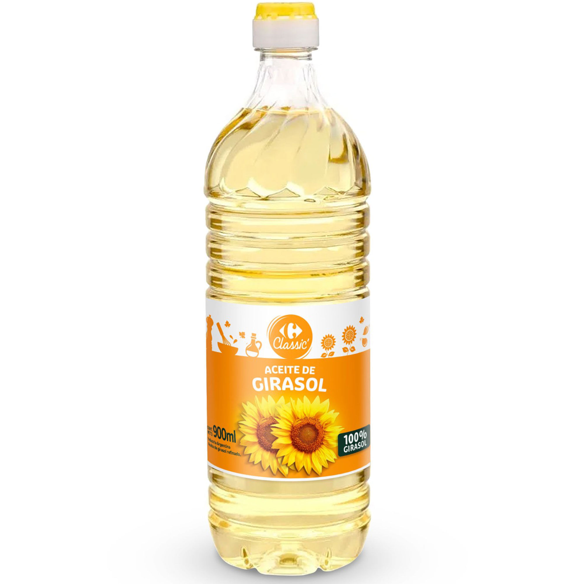 Aceite de girasol Carrefour Classic pet 900 ml