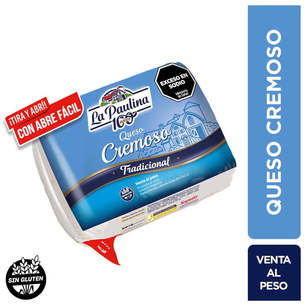 Queso cremoso La paulina fraccionada origen x kg.
