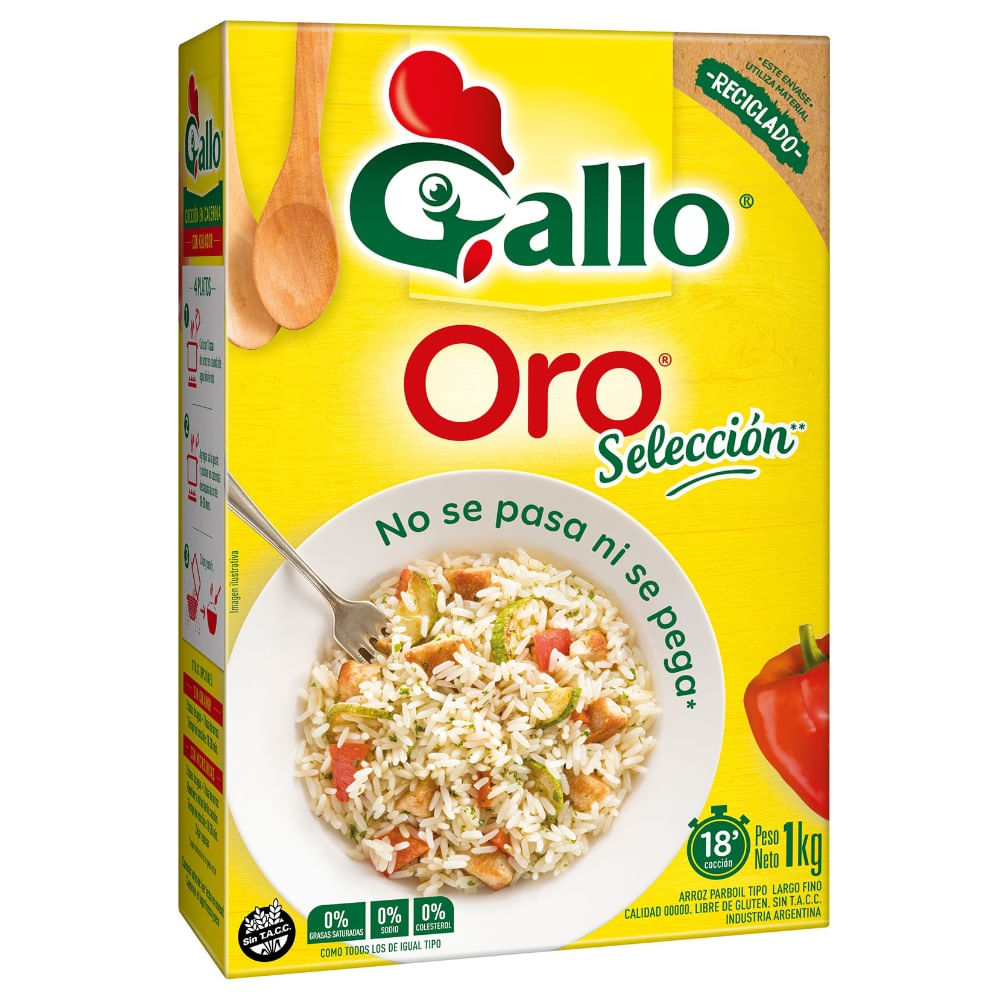 Arroz Parboil Gallo Oro Selección 1 Kg