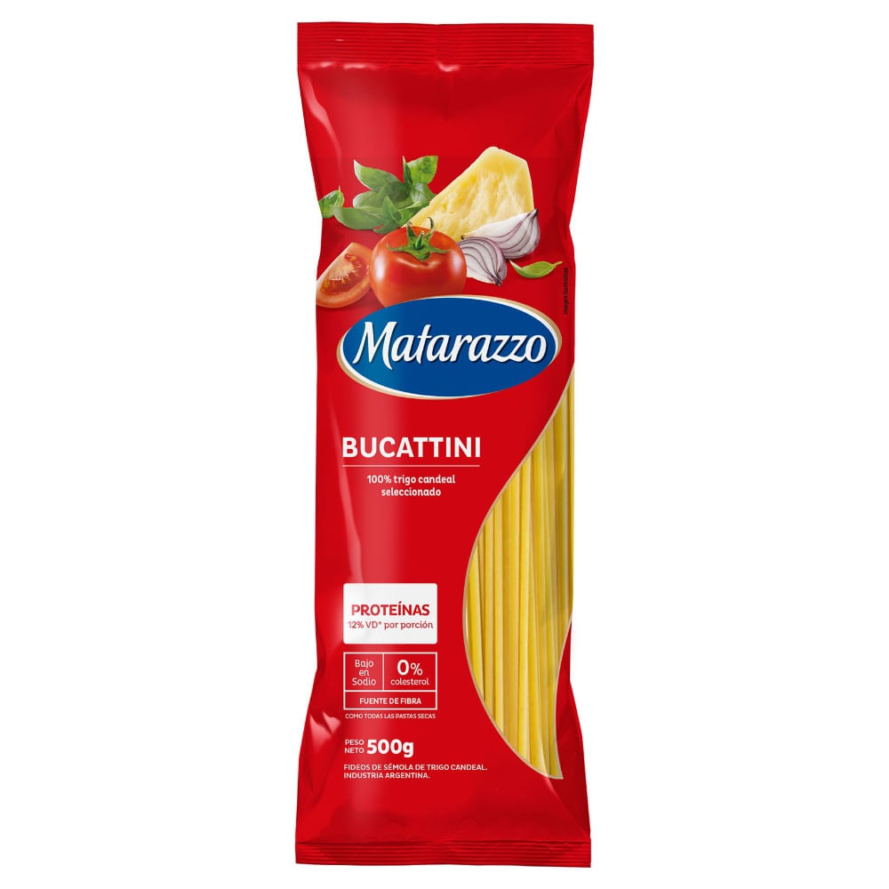Fideos bucattini Matarazzo 500 g.