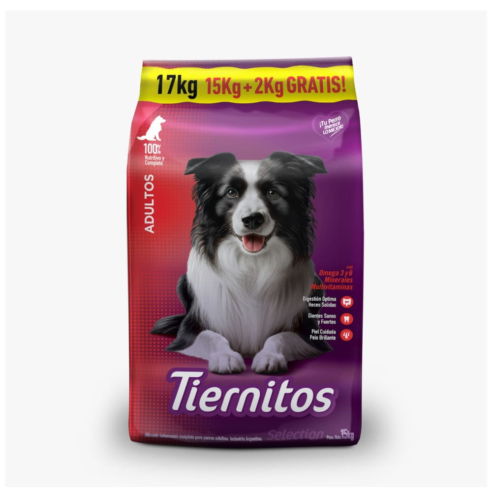 Alimento Para Perro Tiernitos Sabor Carne 17 Kg