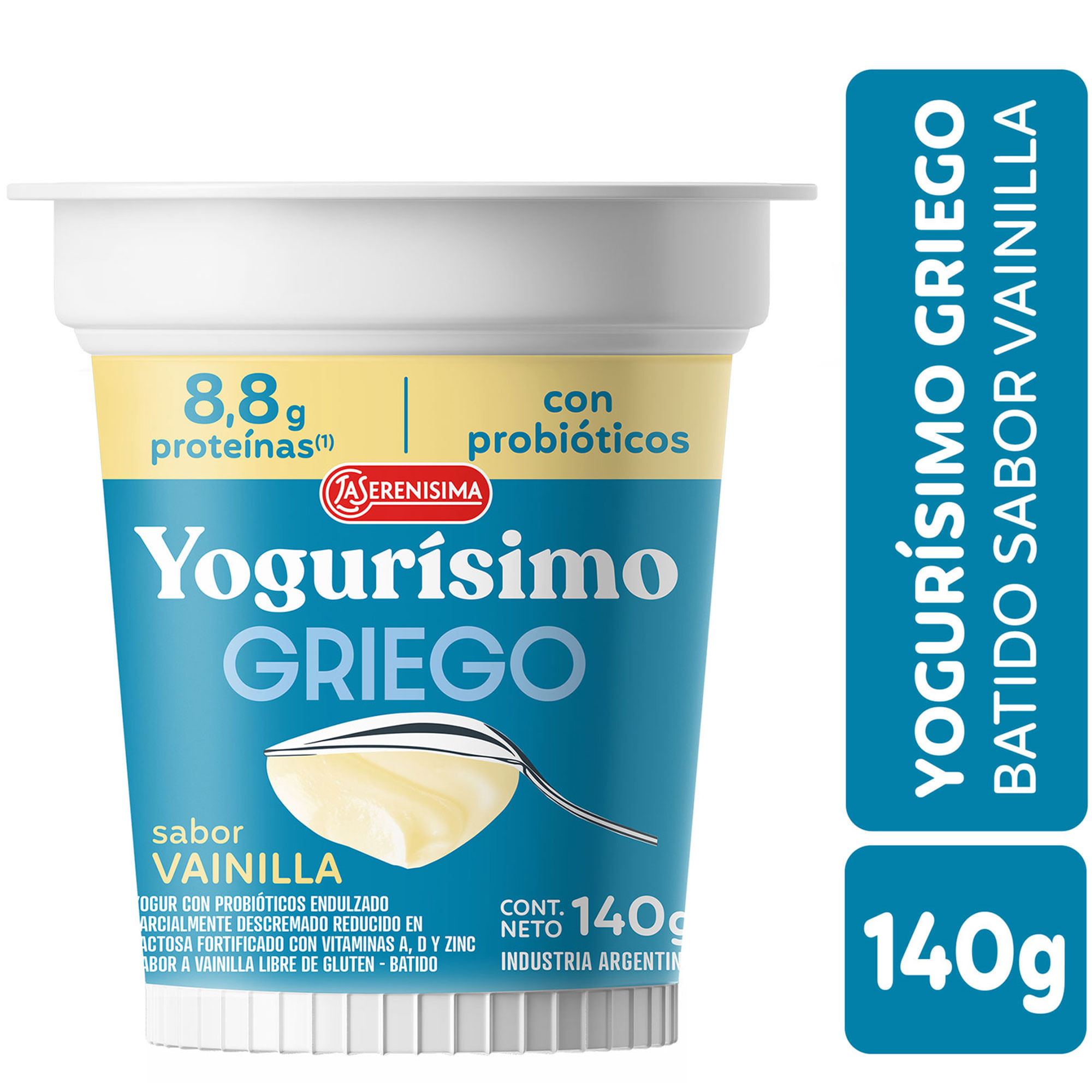 Yogur Griego Yogurísimo Vainilla 140 G