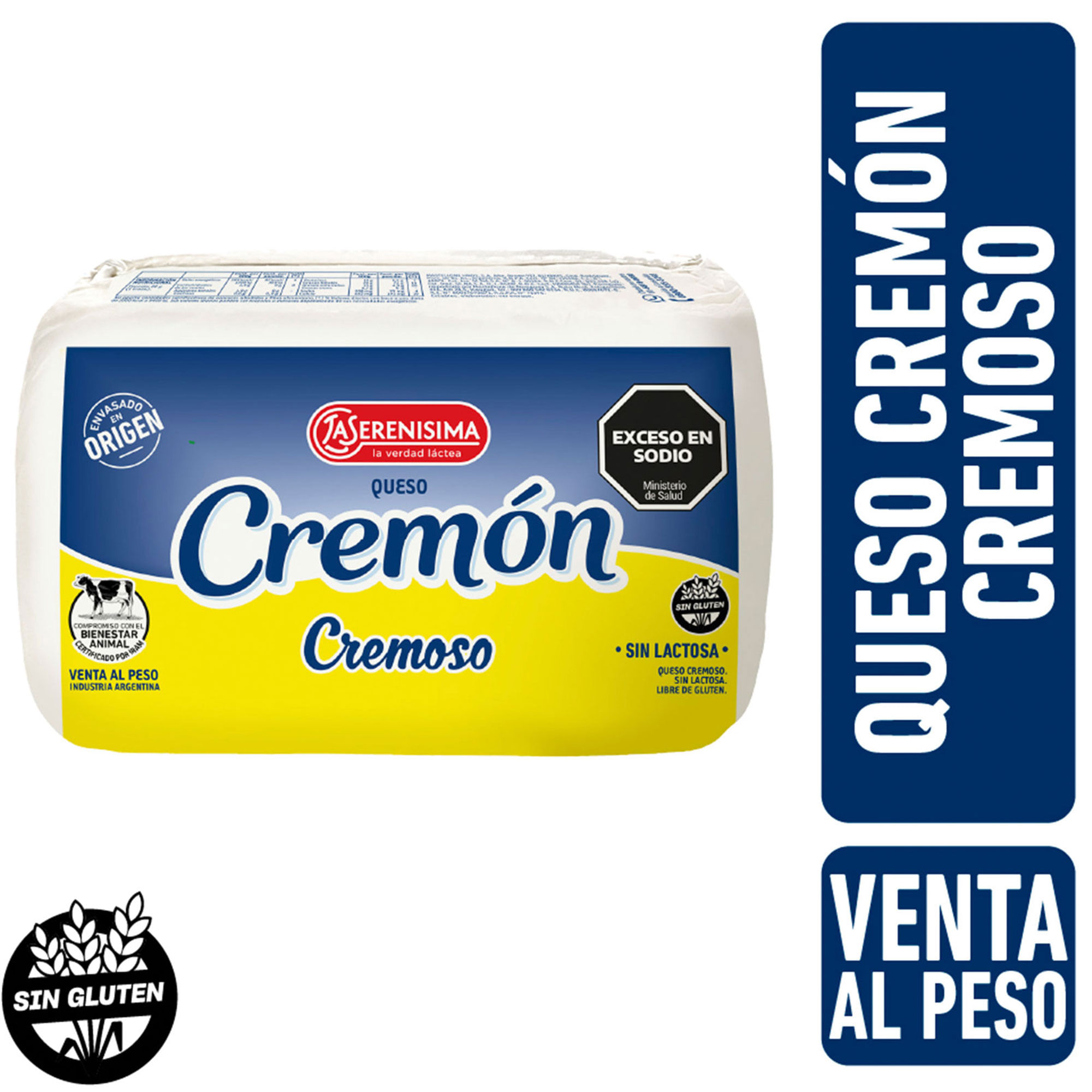 Queso Cremón  La Serenísima cremoso fraccionado x kg