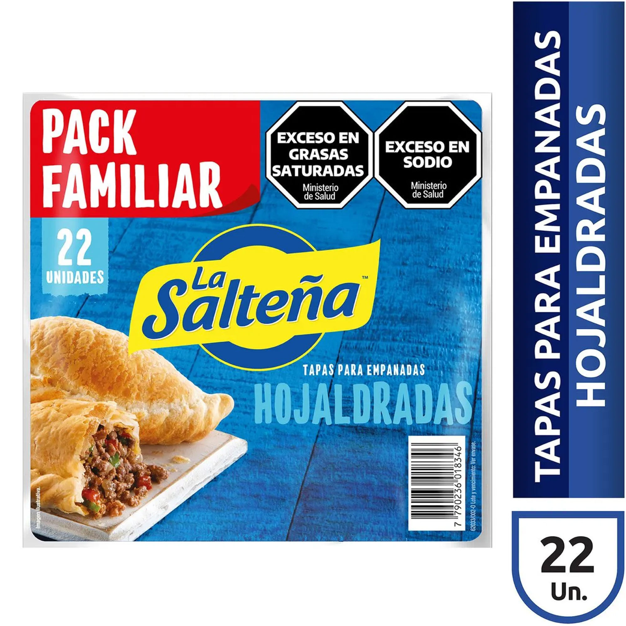 Tapas La Salteña Para Empanadas Hojaldradas 610g 22u