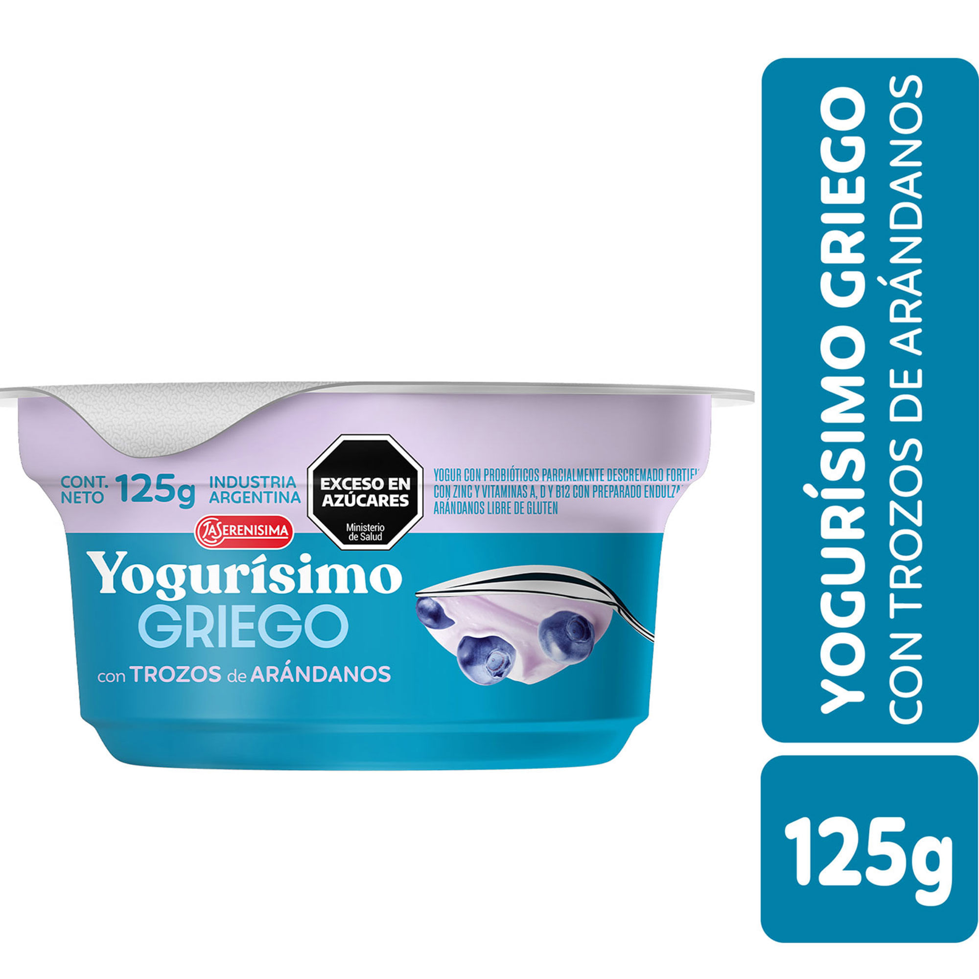 Yogur Griego Yogurísimo Con Arandanos 125 G