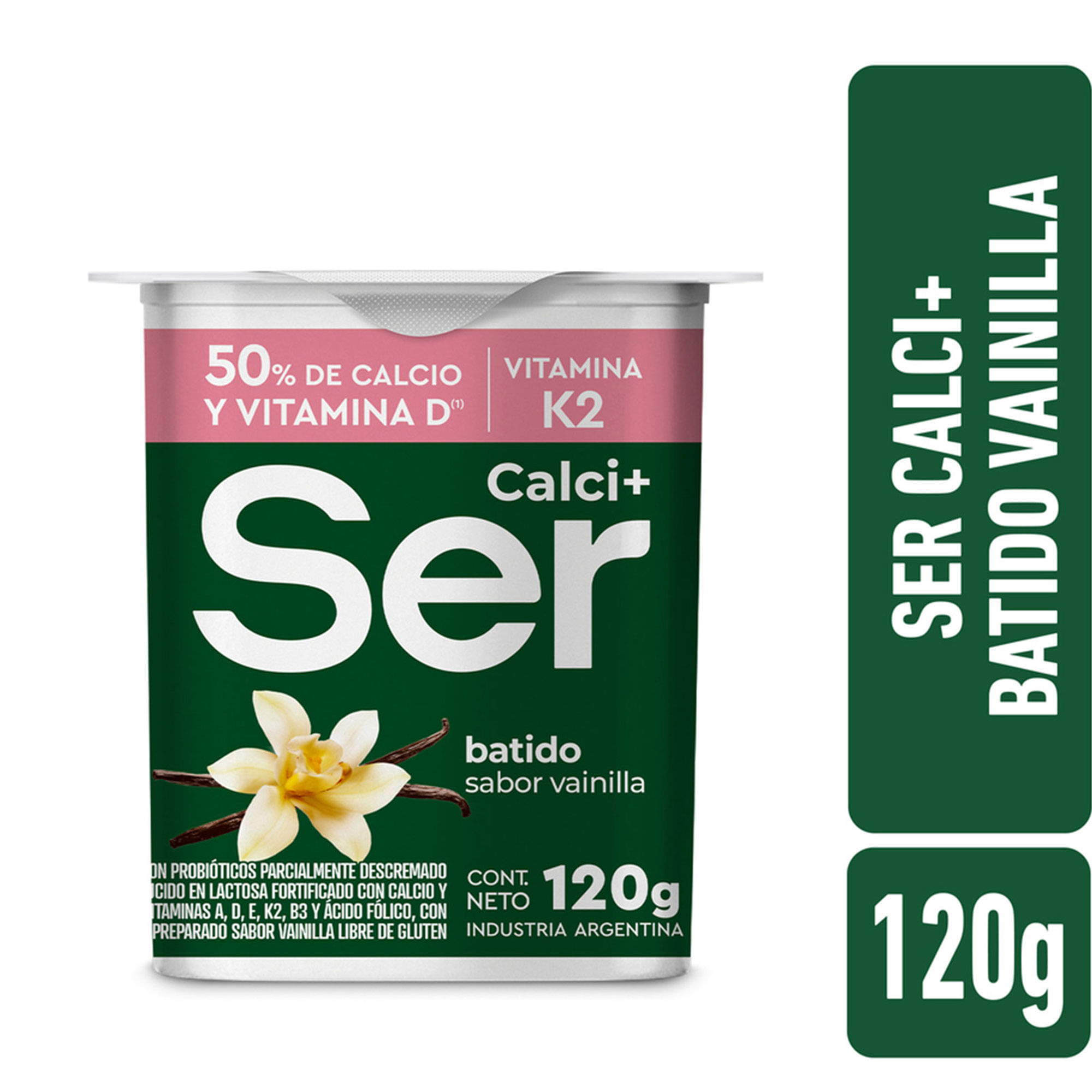 Yogur Batido Ser Calci+ Sabor Vainilla 120 G