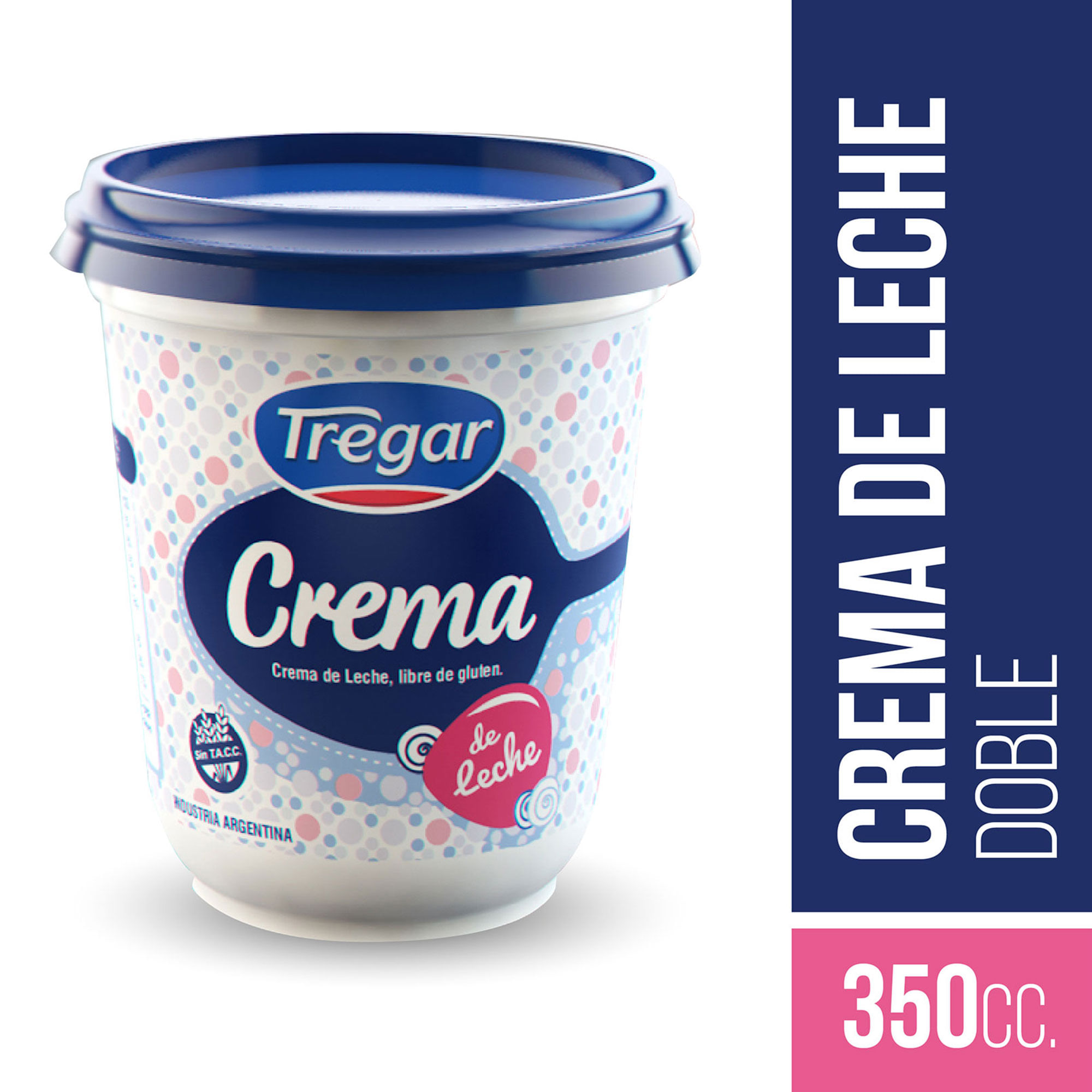 Crema de leche Tregar doble pote 350 g.