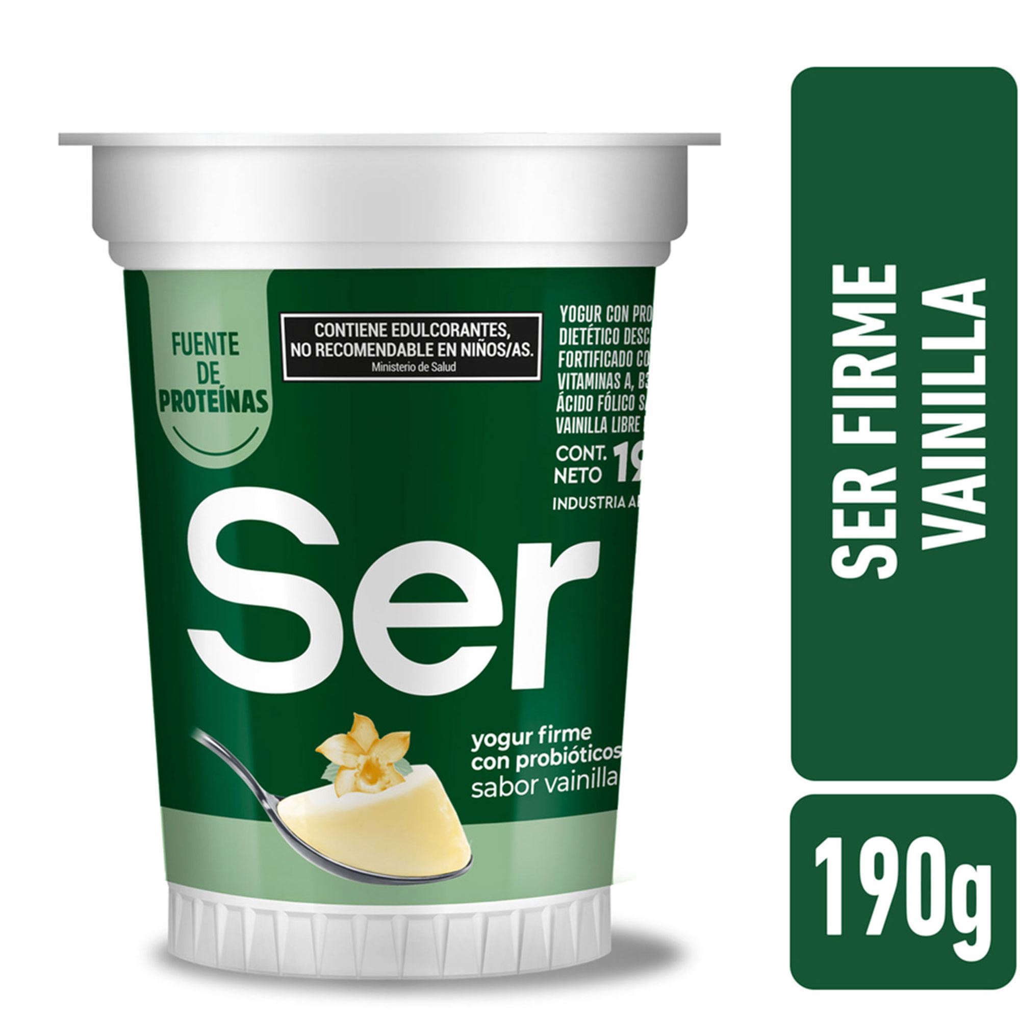 Yogur firme ser descremado vainilla 190 g