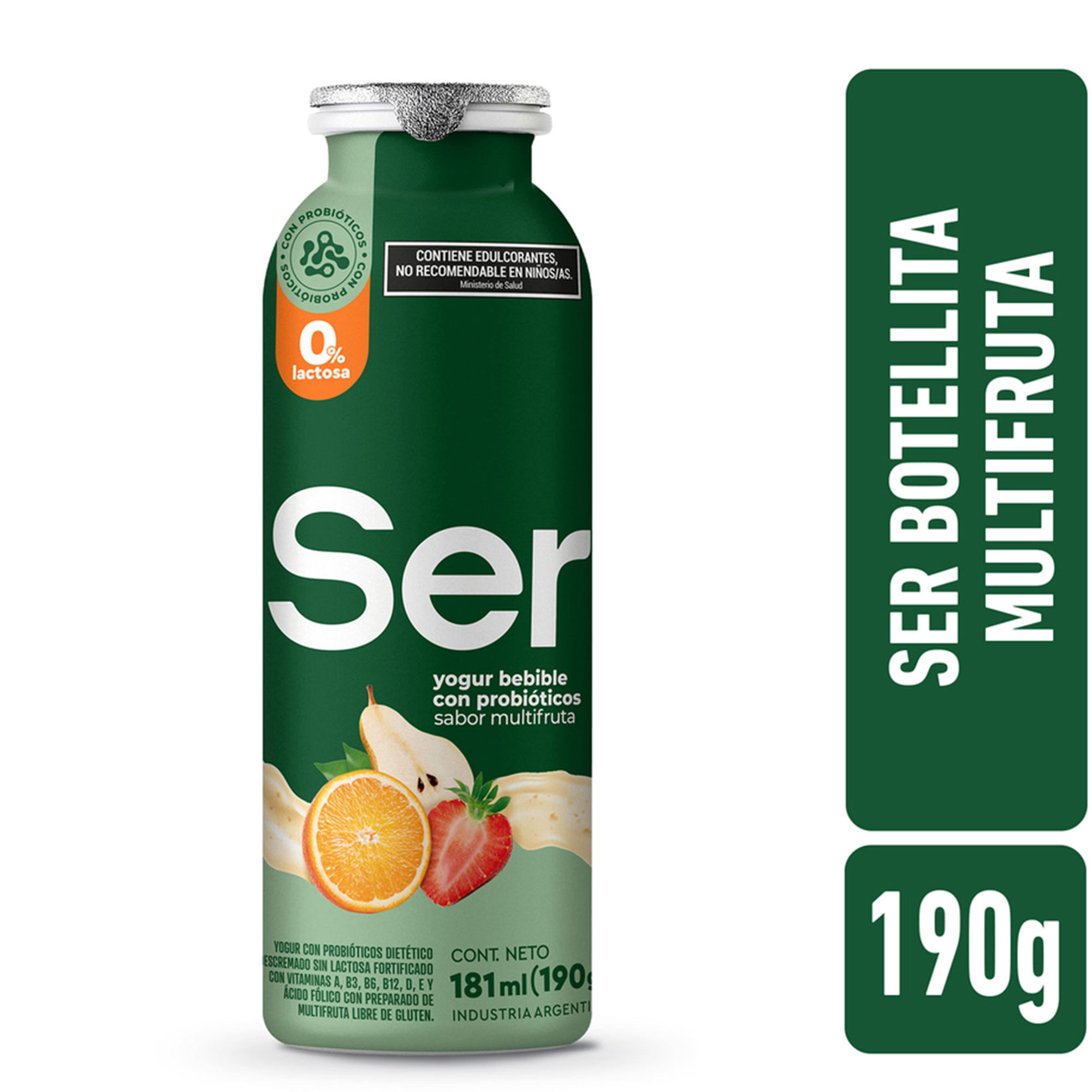 Yogur Bebible Ser Sabor Multifruta 190 G