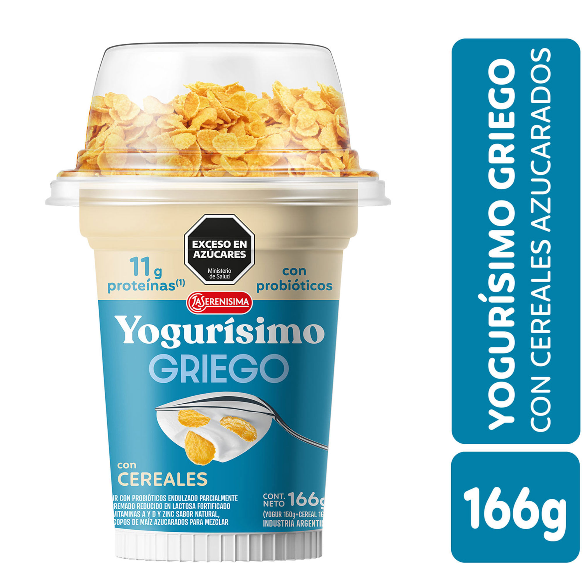 Yogur Griego Yogurísimo Con Cereales 166 G