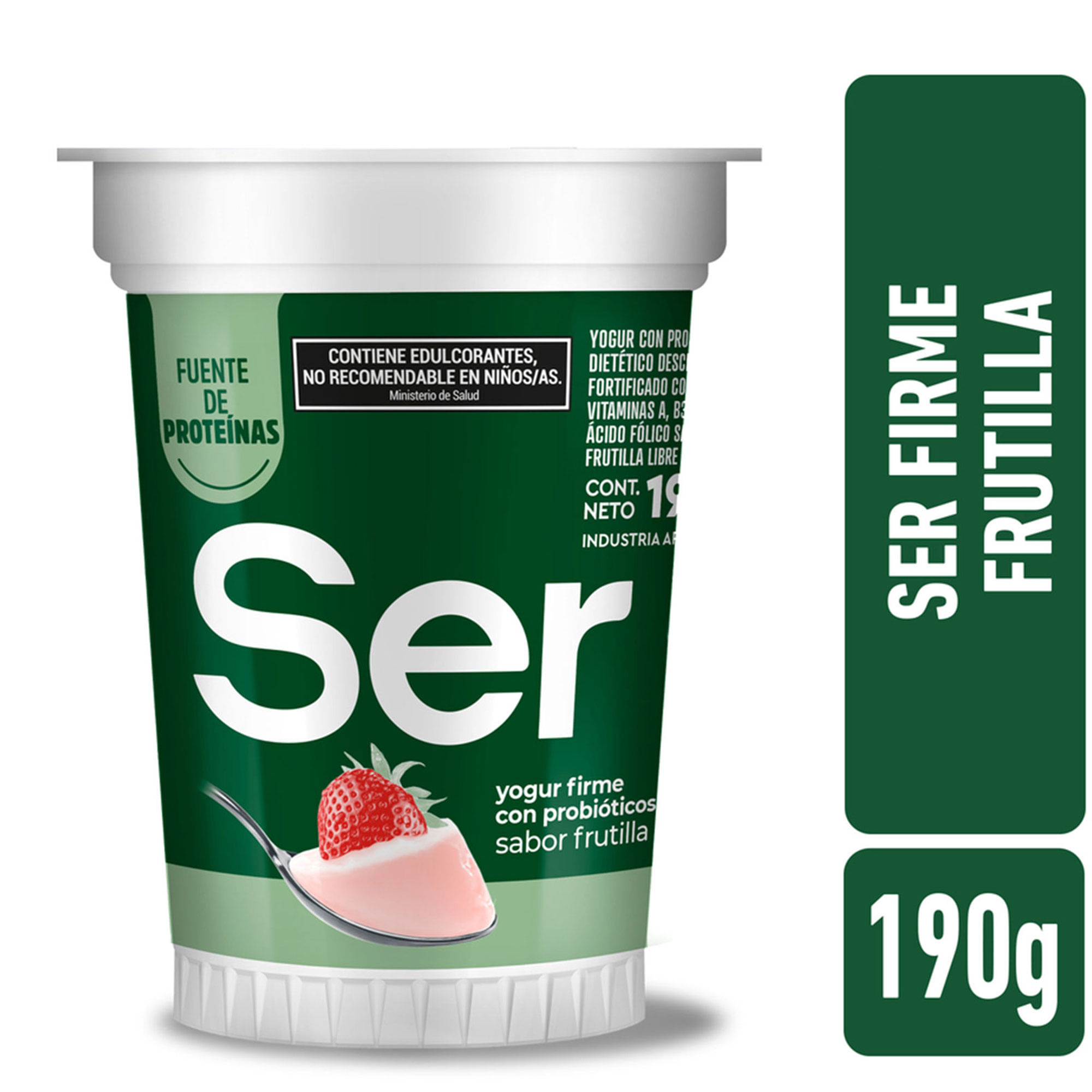 Yogur Firme Ser Sabor Frutilla 190 G