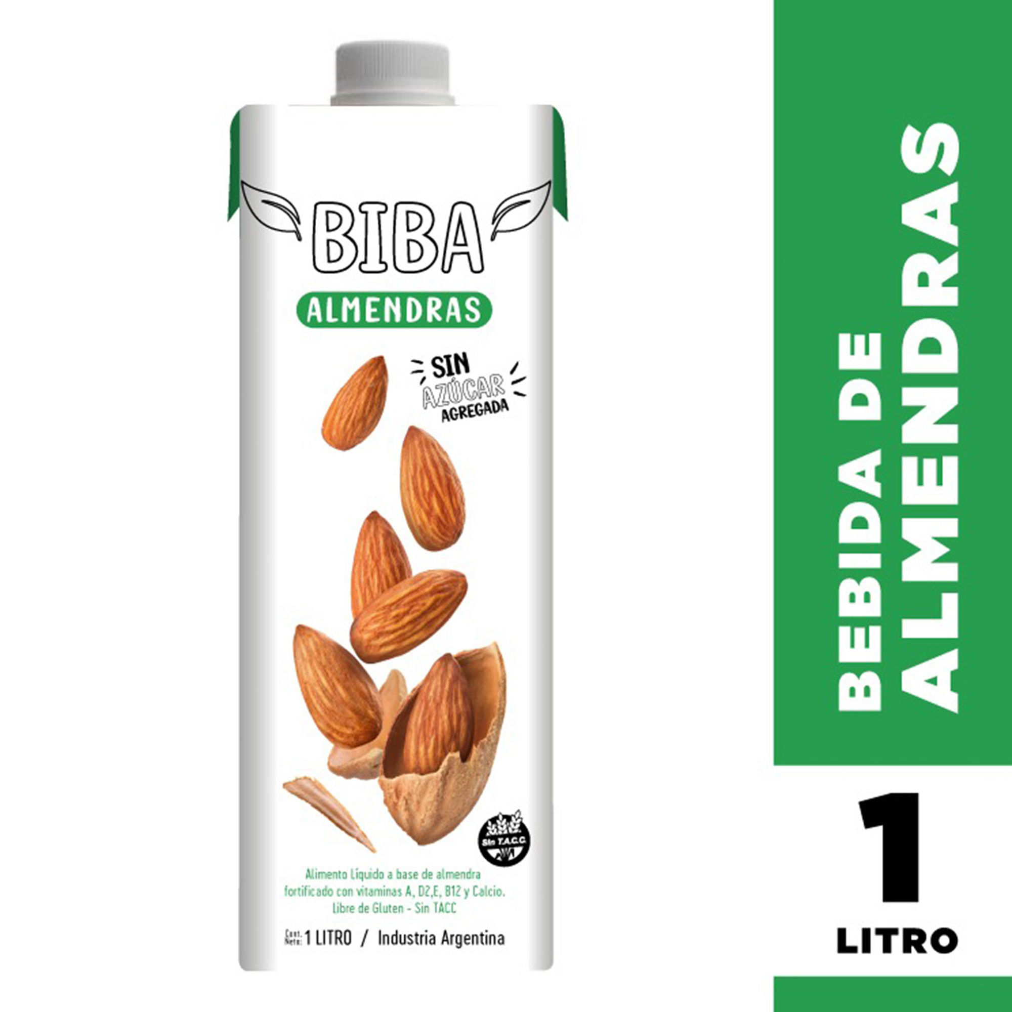 Bebida Vegetal Biba A Base De Almendras 1 L