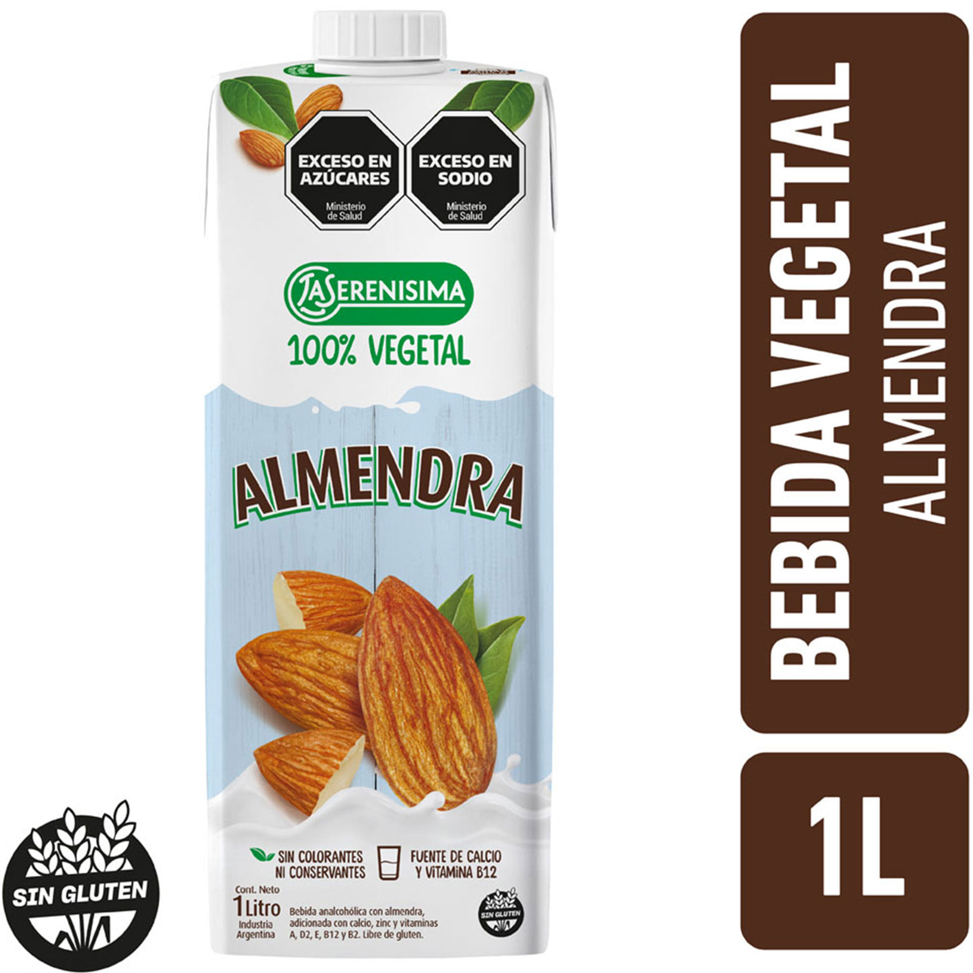 Bebida La Serenisima 100% Vegetal Almendra 1 L