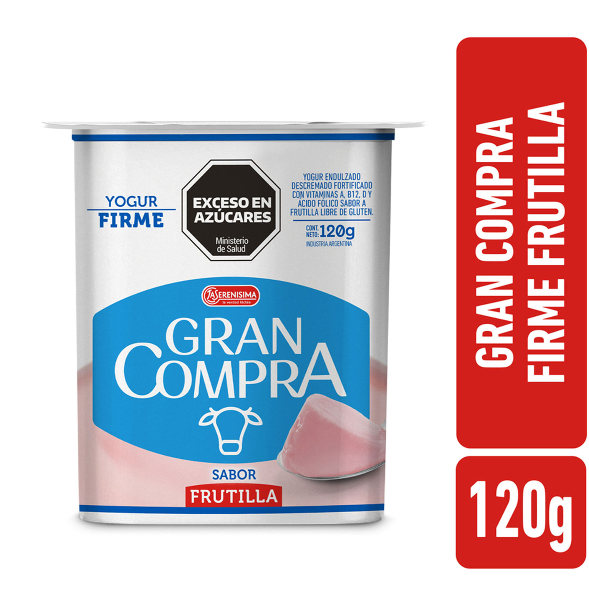 Yogur Firme Gran Compra Frutilla 120 G