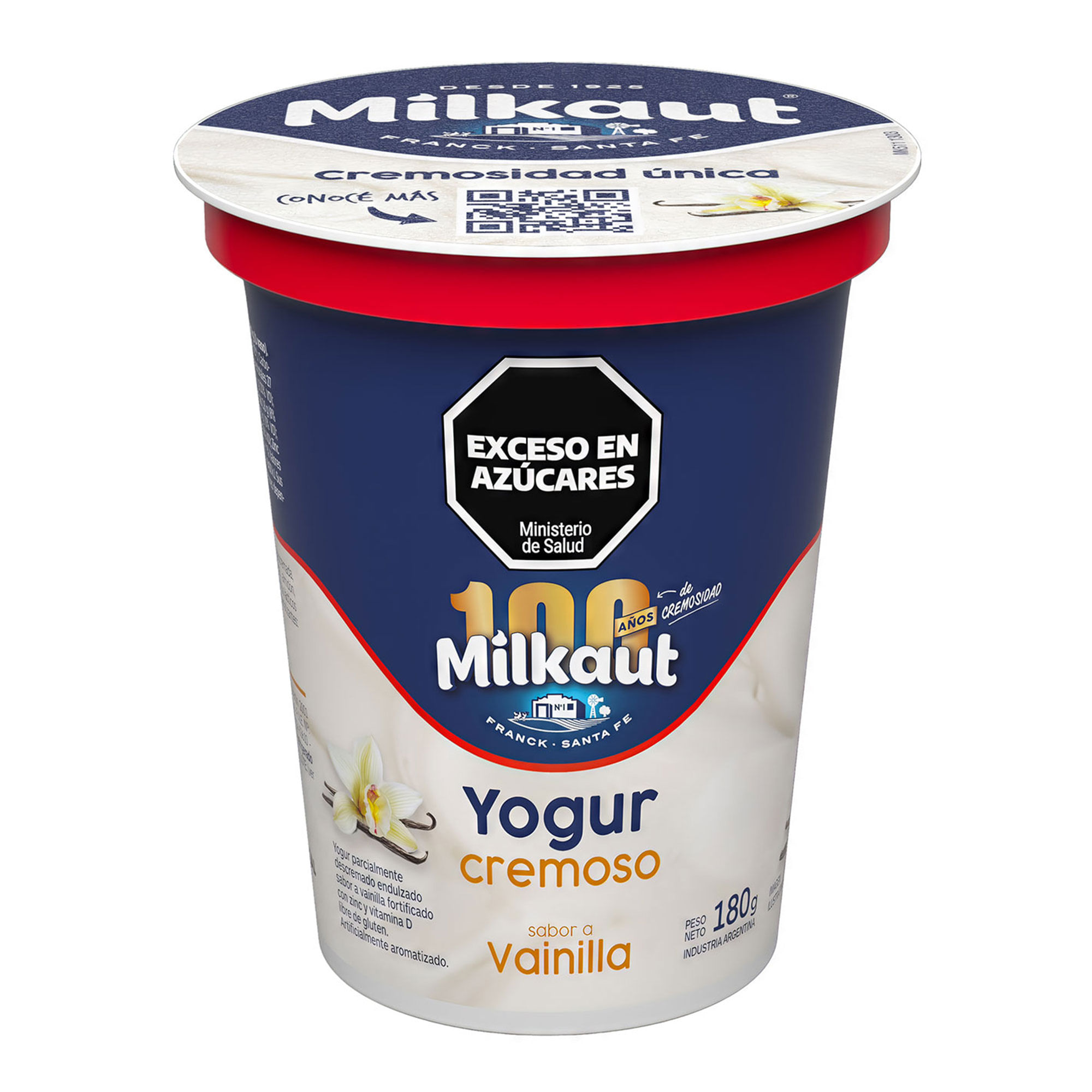 Yogur Cremoso Milkaut Vainilla 190 G