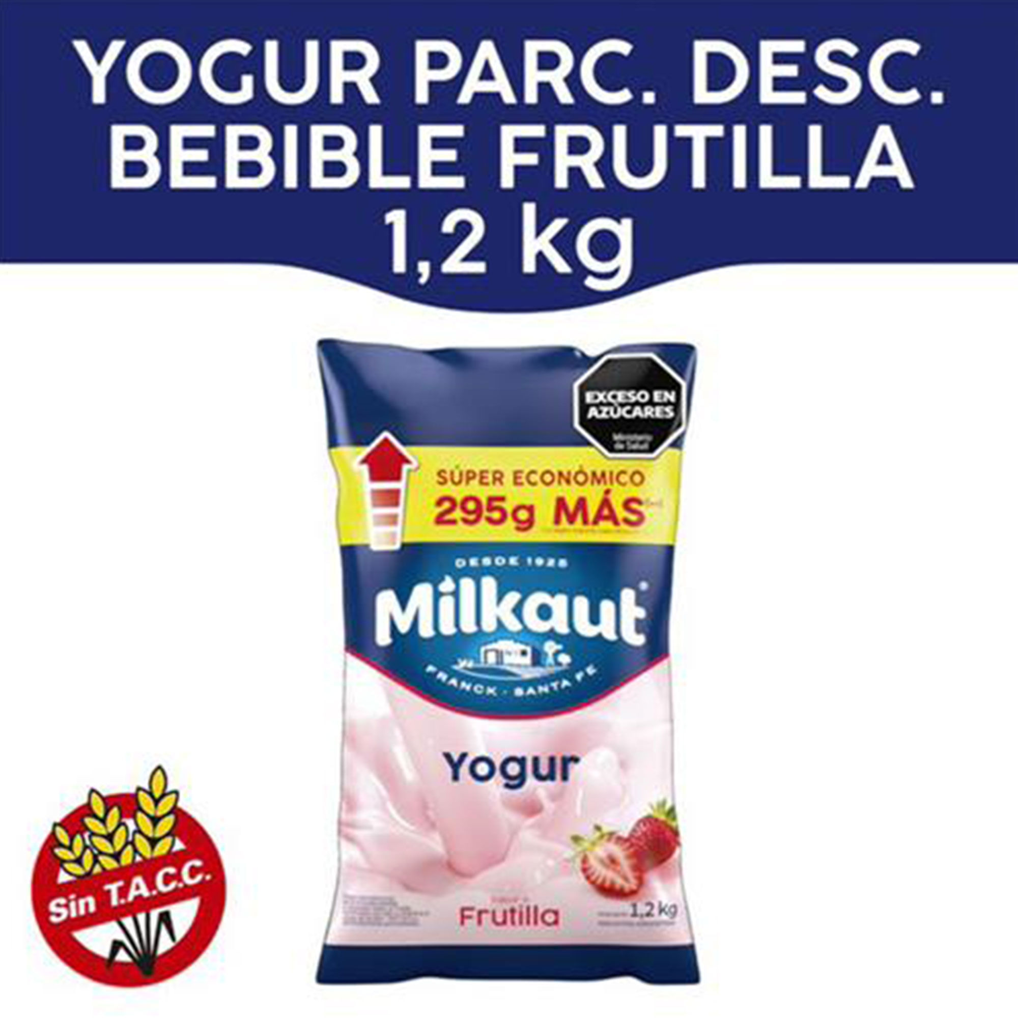 Yogur Bebible Milkaut Frutilla 1.2 Kg
