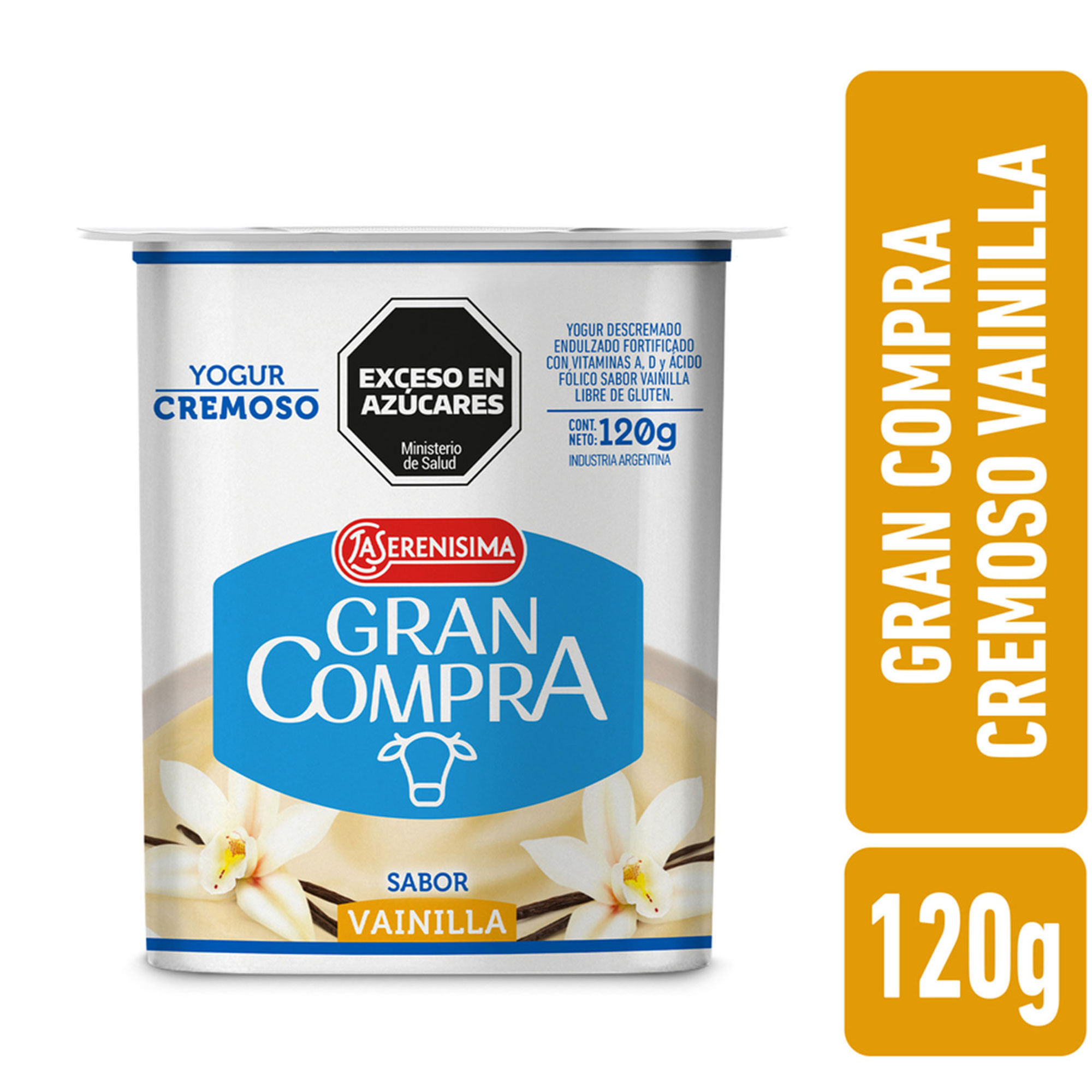 Yogur Batido Gran Compra Vainilla 120 G