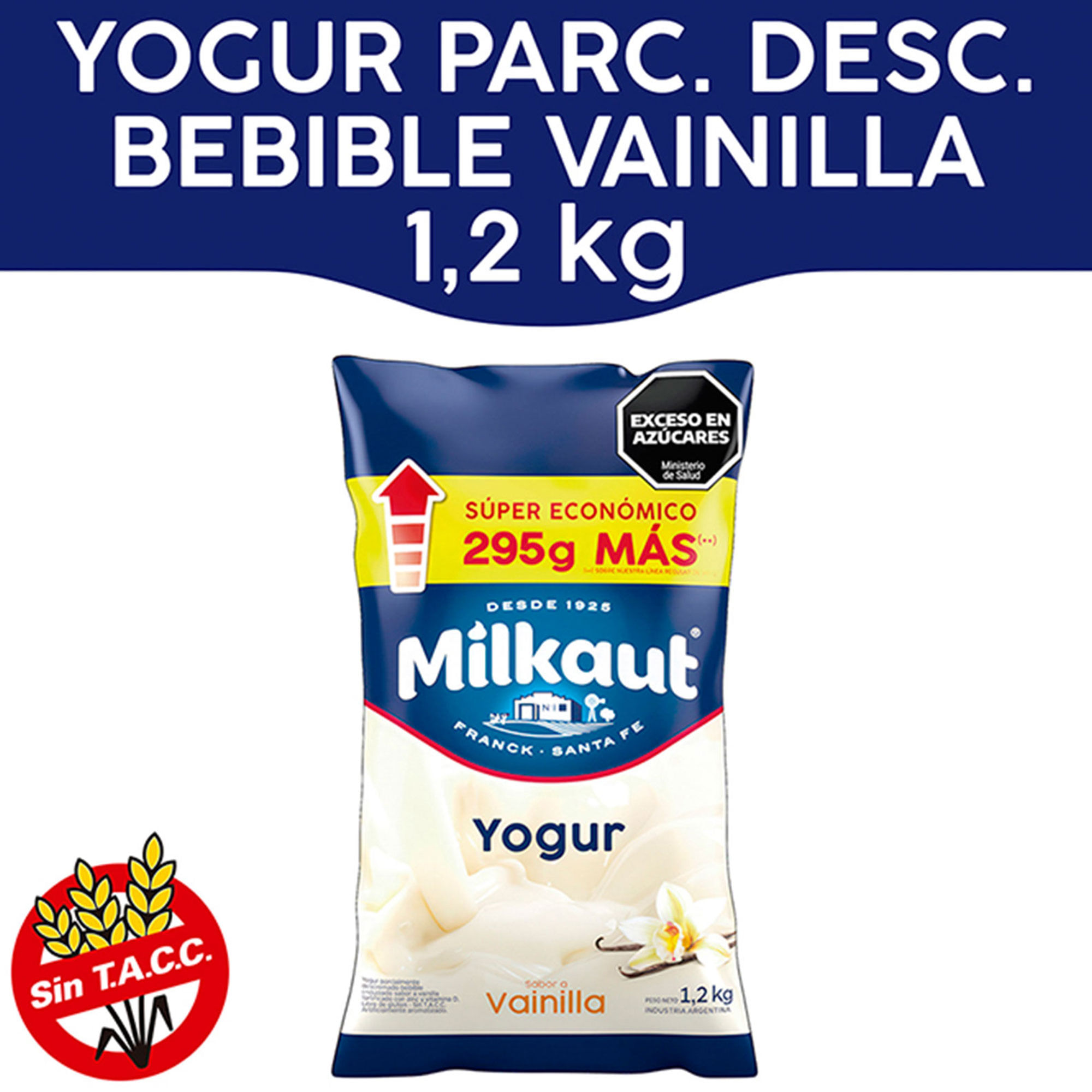 Yogur Bebible Milkaut Vainilla 1.2 Kg